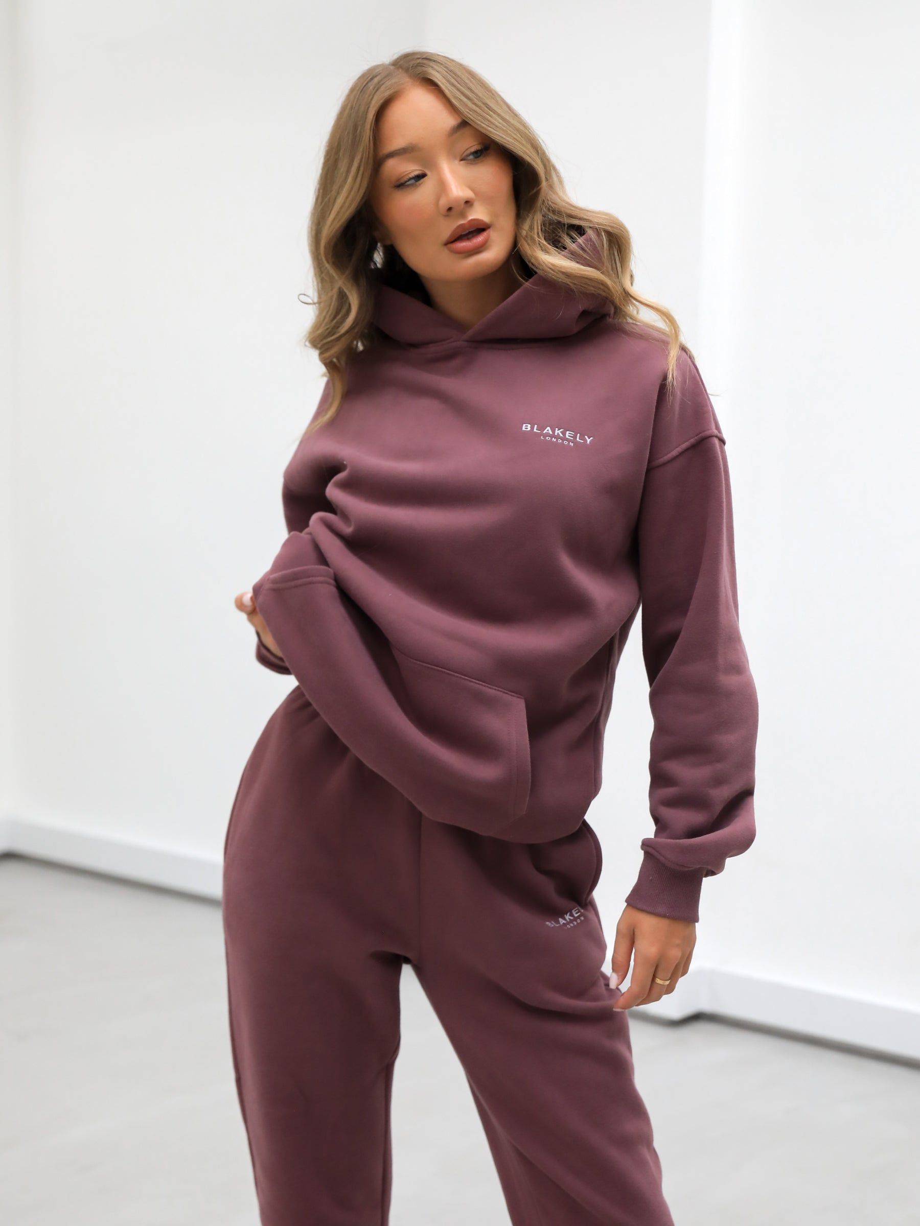 Universal Women's Relaxed Hoodie - Burgundy sold by Blakely product image thumbnail 3