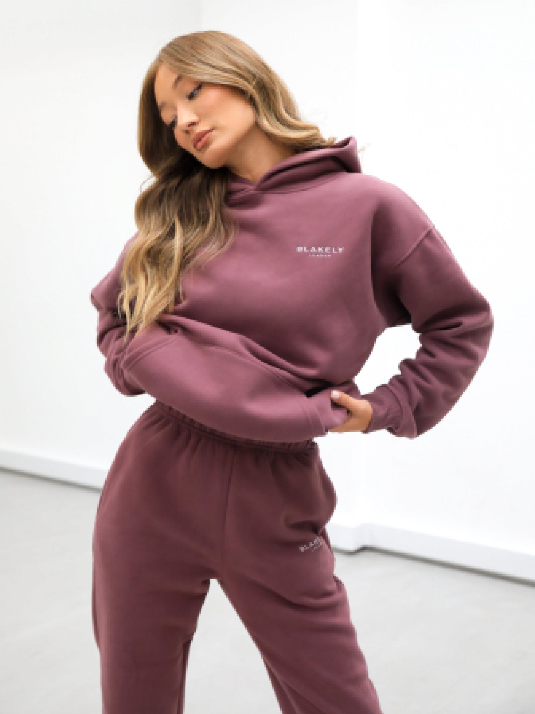 Universal Women's Relaxed Hoodie - Burgundy sold by Blakely product image thumbnail 5