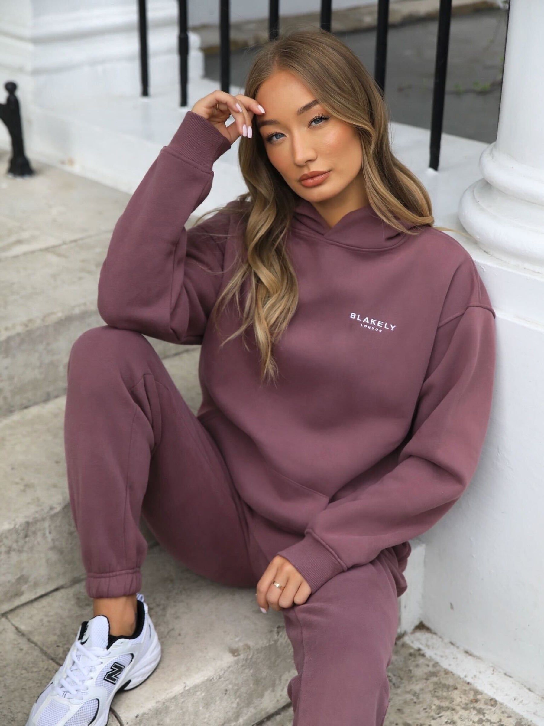 Universal Women's Relaxed Hoodie - Burgundy sold by Blakely product image thumbnail 4