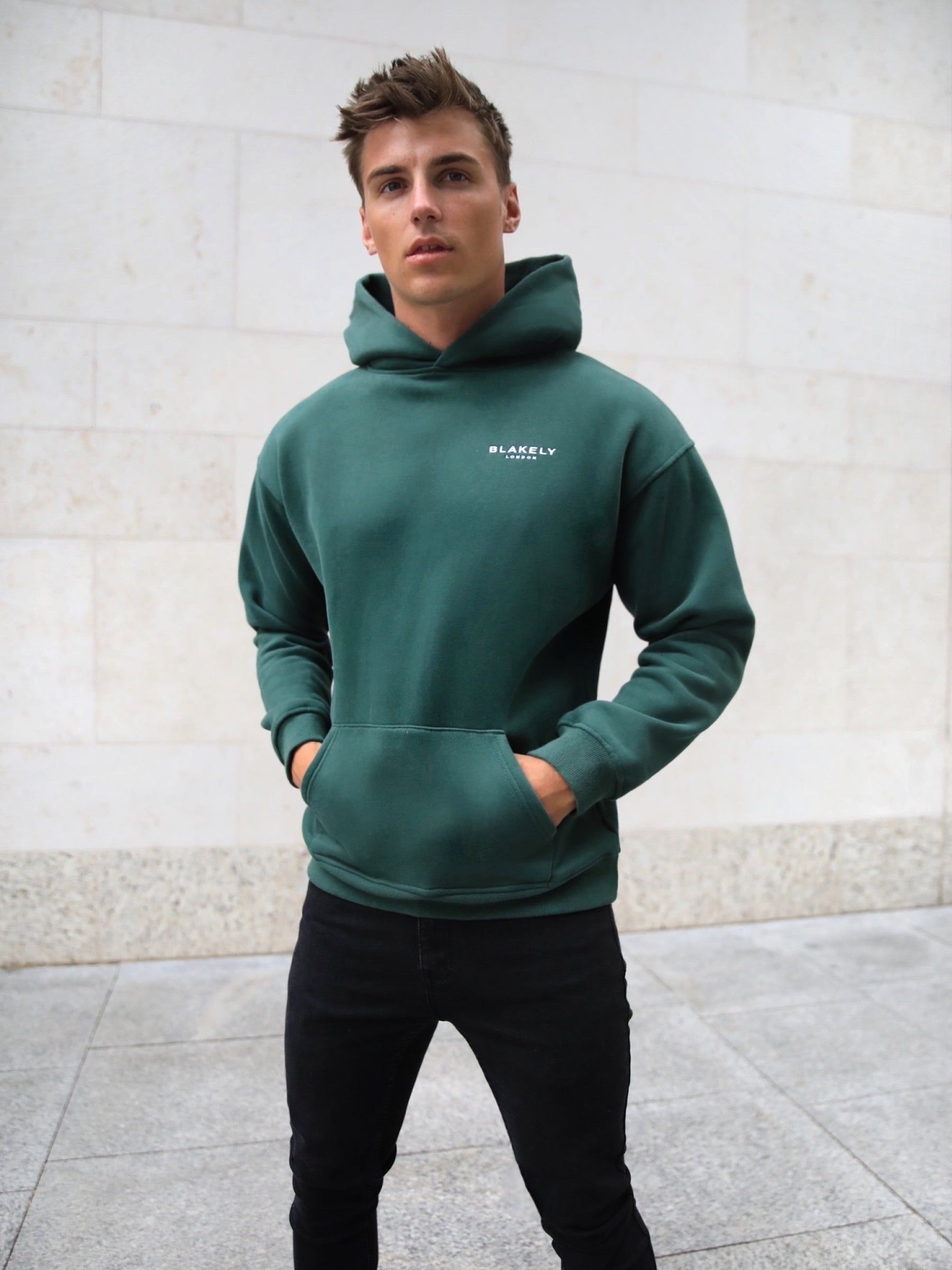 Universal Relaxed Hoodie - Dark Green sold by Blakely