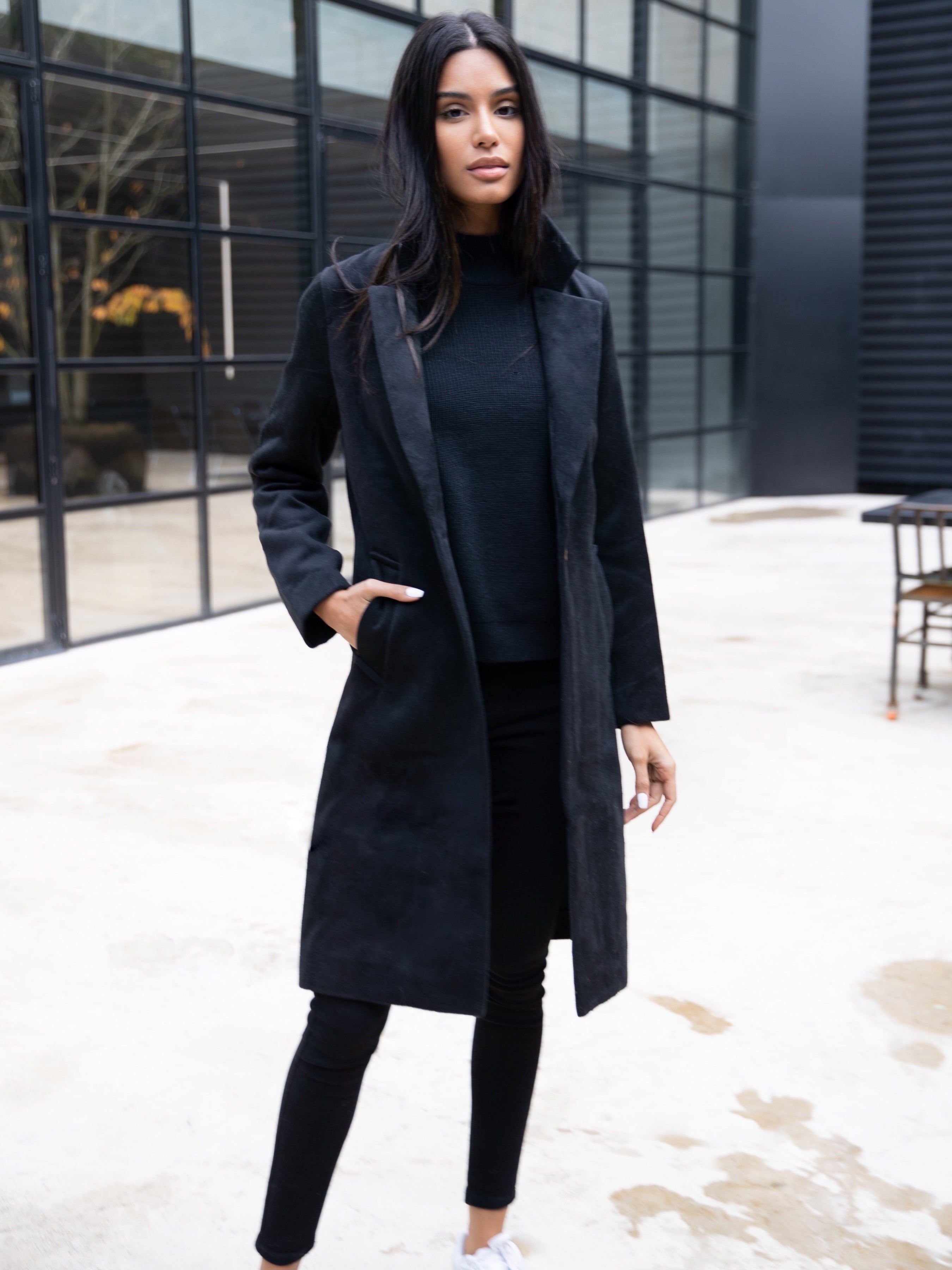 Mabel Tailored Longline Coat - Black sold by Blakely product image thumbnail 3