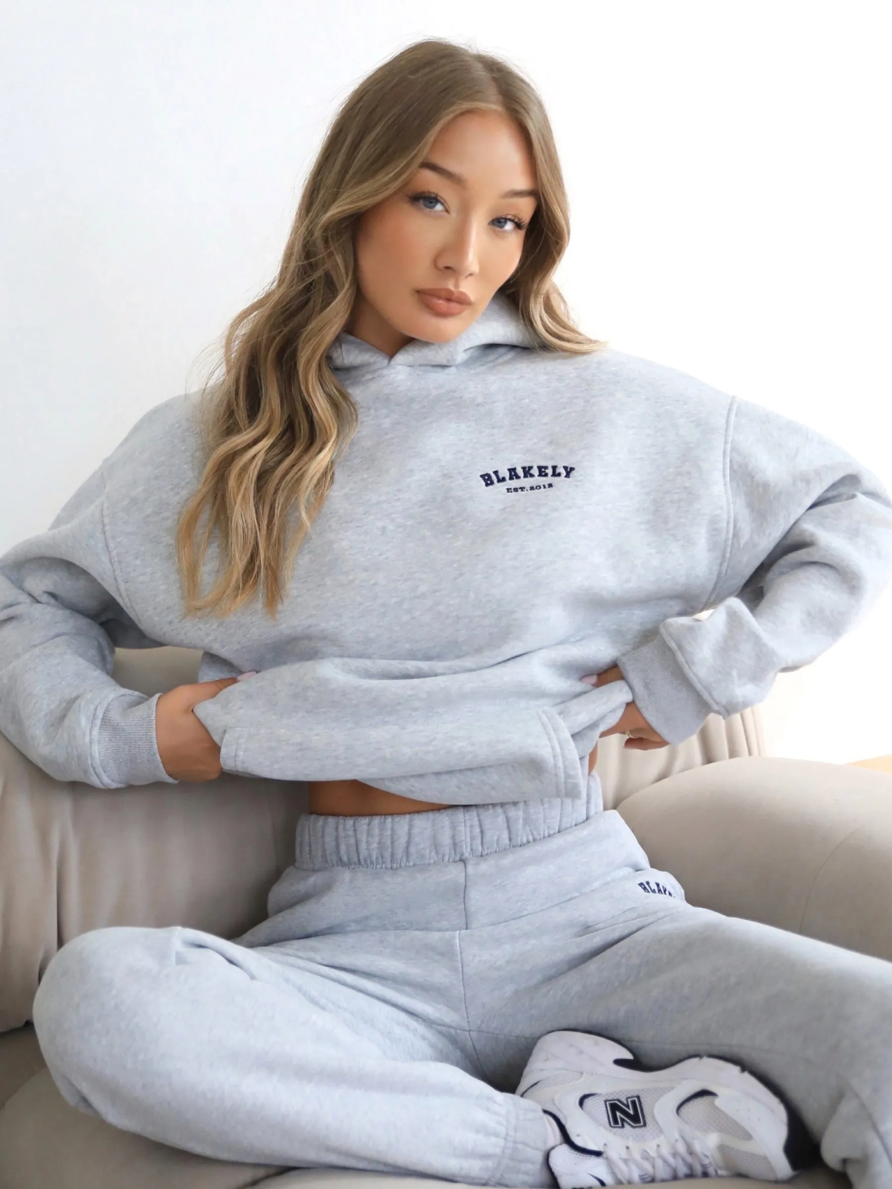 Heritage Oversized Hoodie - Marl Grey sold by Blakely