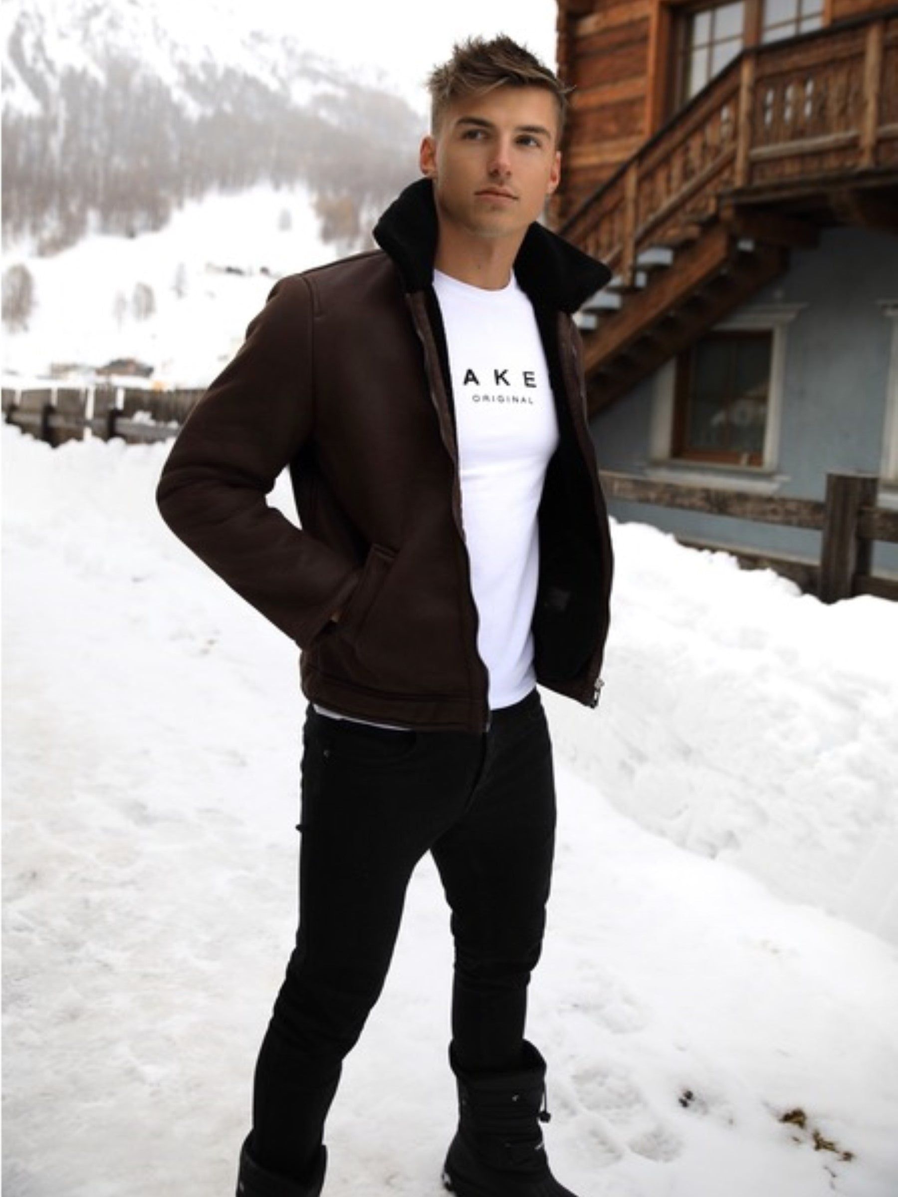 Bismark Aviator Jacket - Brown sold by Blakely product image thumbnail 4