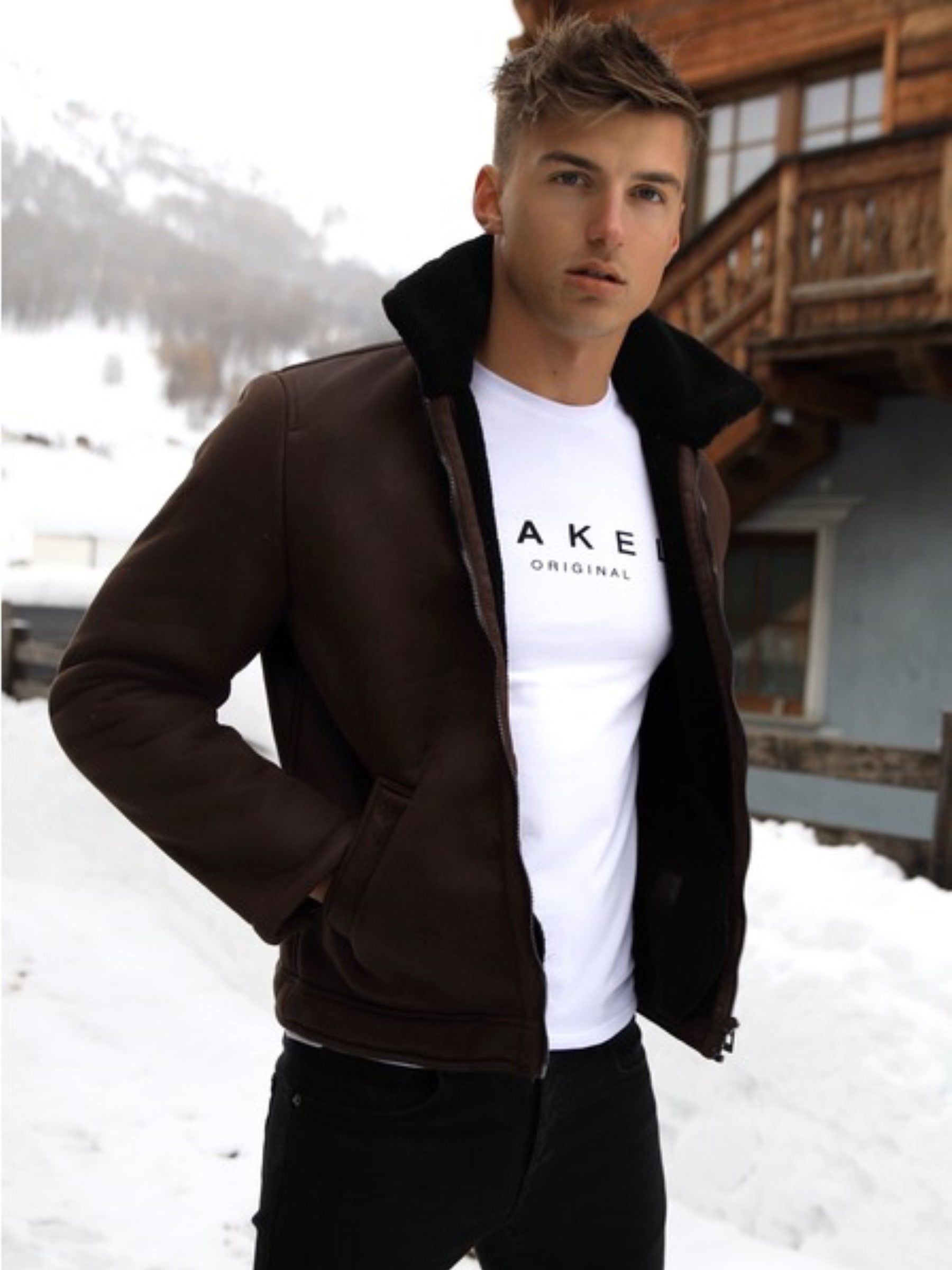 Bismark Aviator Jacket - Brown sold by Blakely