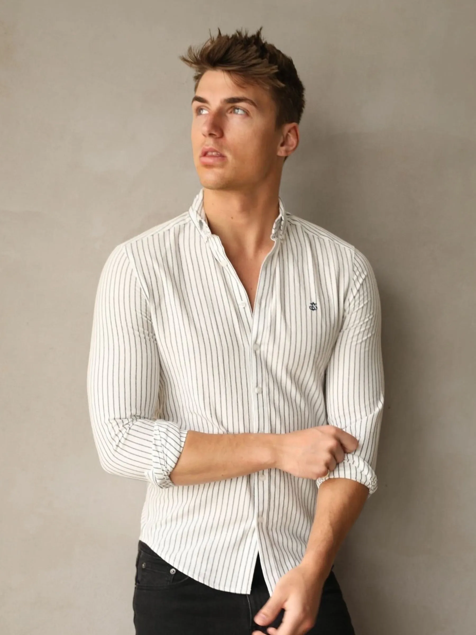 Modena Stripe Shirt - White sold by Blakely product image thumbnail 4