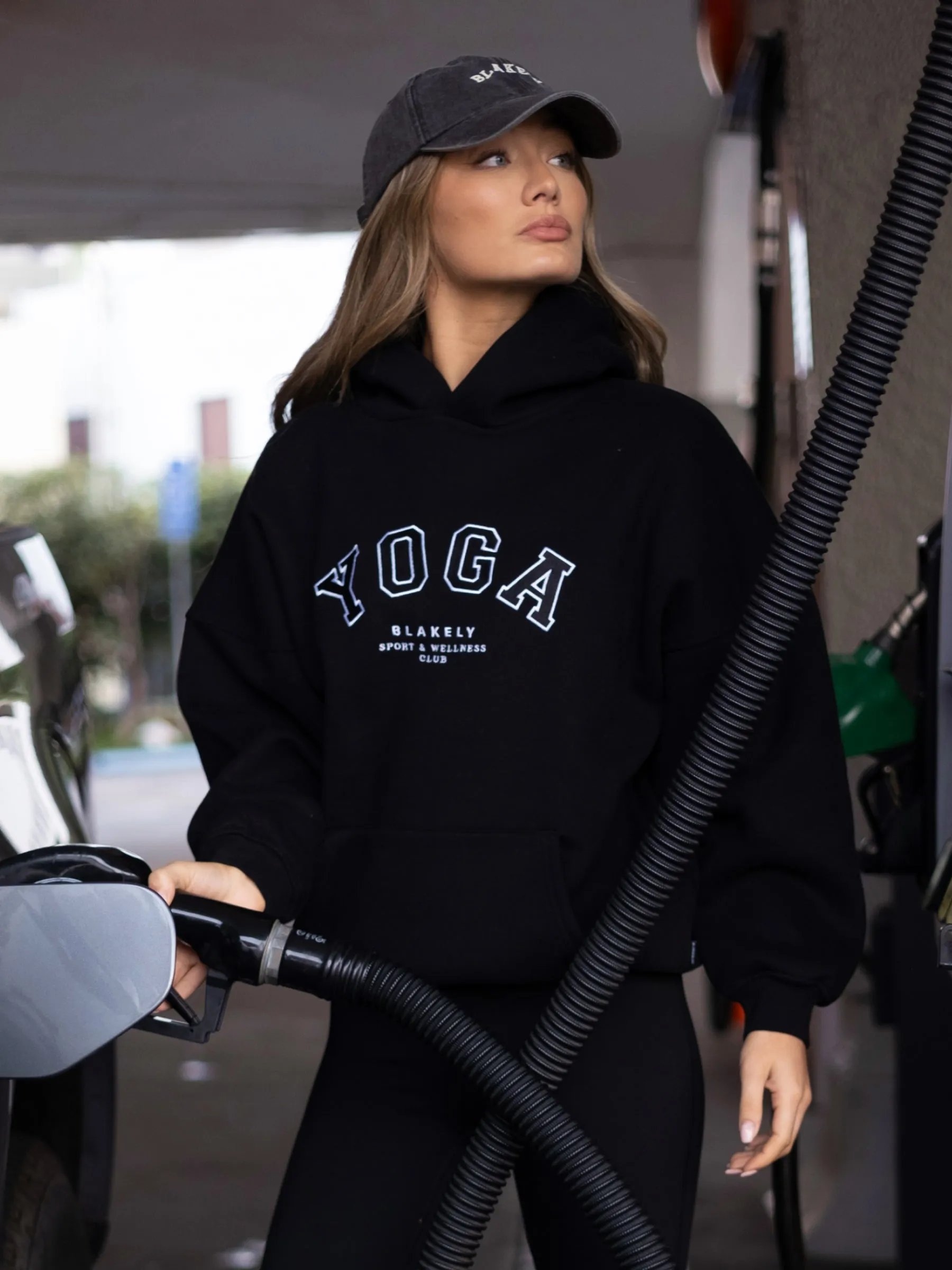 Yoga Oversized Hoodie - Black sold by Blakely