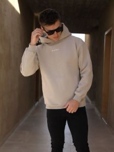 Essential Relaxed Hoodie - Sand sold by Blakely