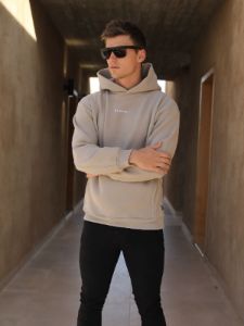 Essential Relaxed Hoodie - Sand sold by Blakely