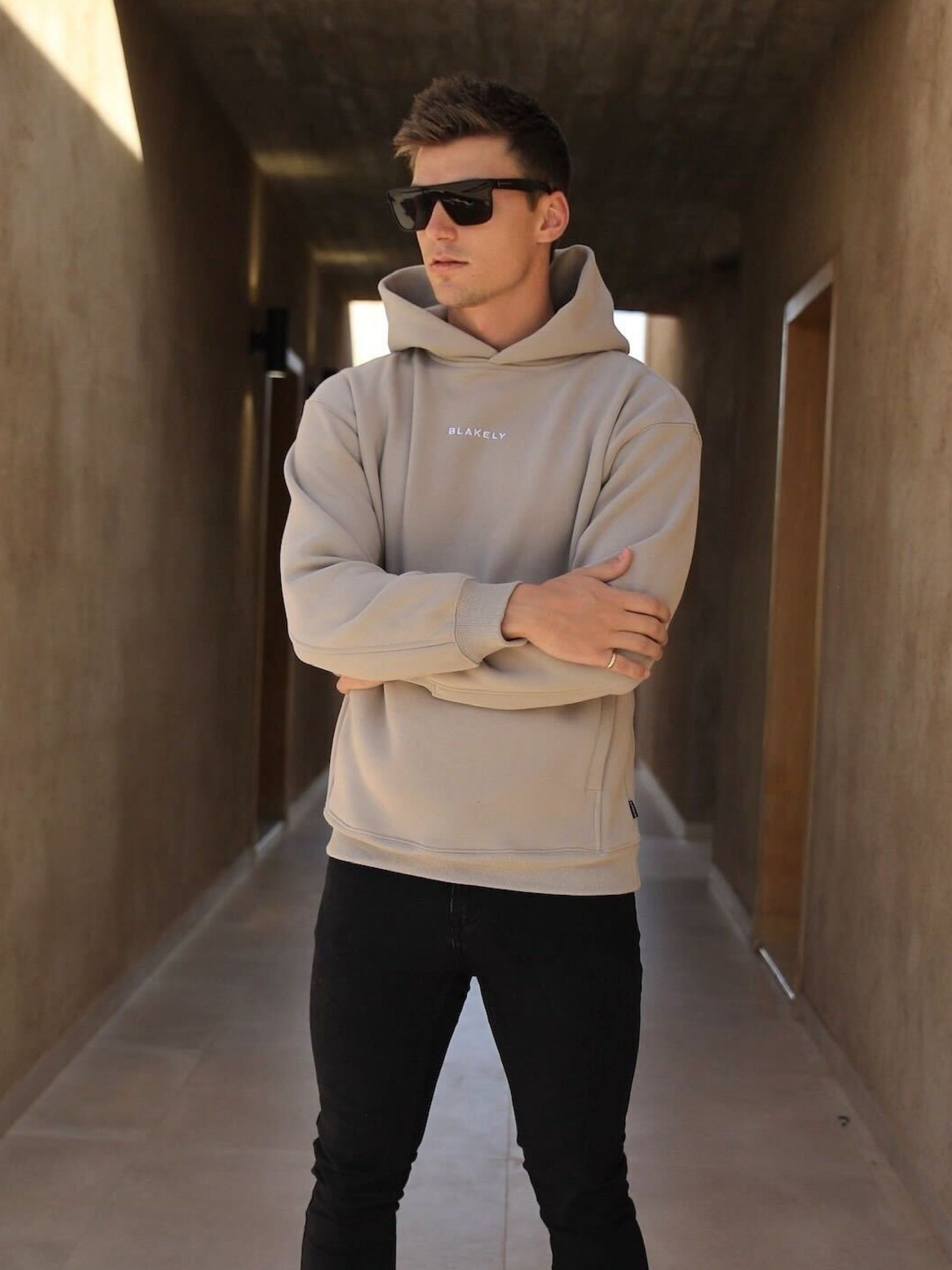 Essential Relaxed Hoodie - Sand sold by Blakely product image thumbnail 5