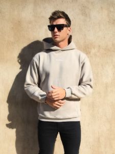 Essential Relaxed Hoodie - Sand sold by Blakely