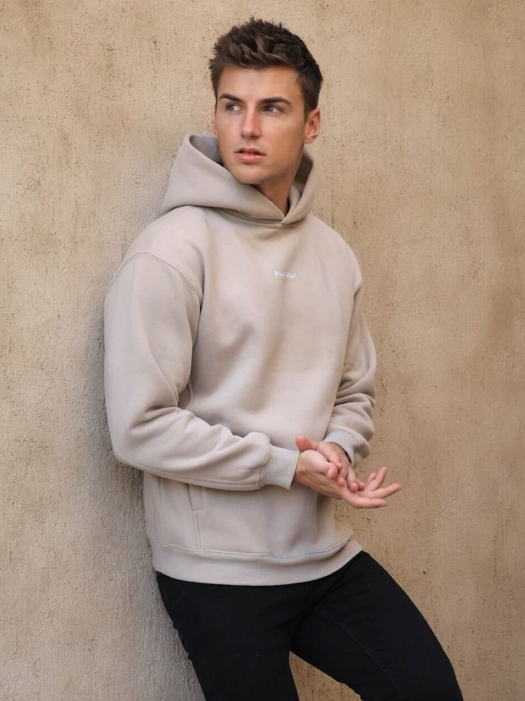 Essential Relaxed Hoodie - Sand sold by Blakely