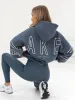 Outline Isabel Oversized Hoodie - Slate Blue sold by Blakely