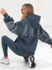 Outline Isabel Oversized Hoodie - Slate Blue sold by Blakely