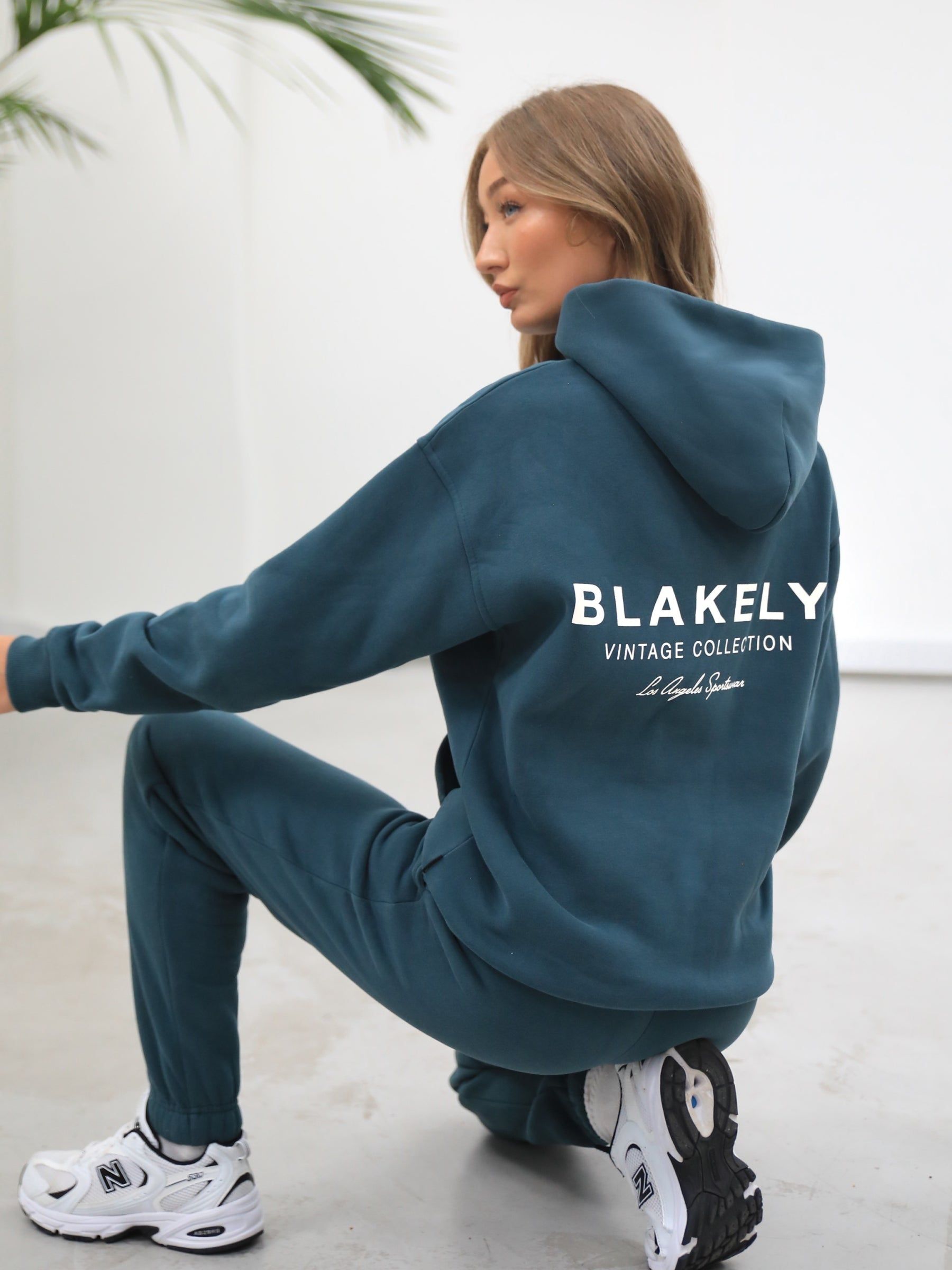 Sports Club Womens Relaxed Hoodie - Teal Green sold by Blakely product image thumbnail 5