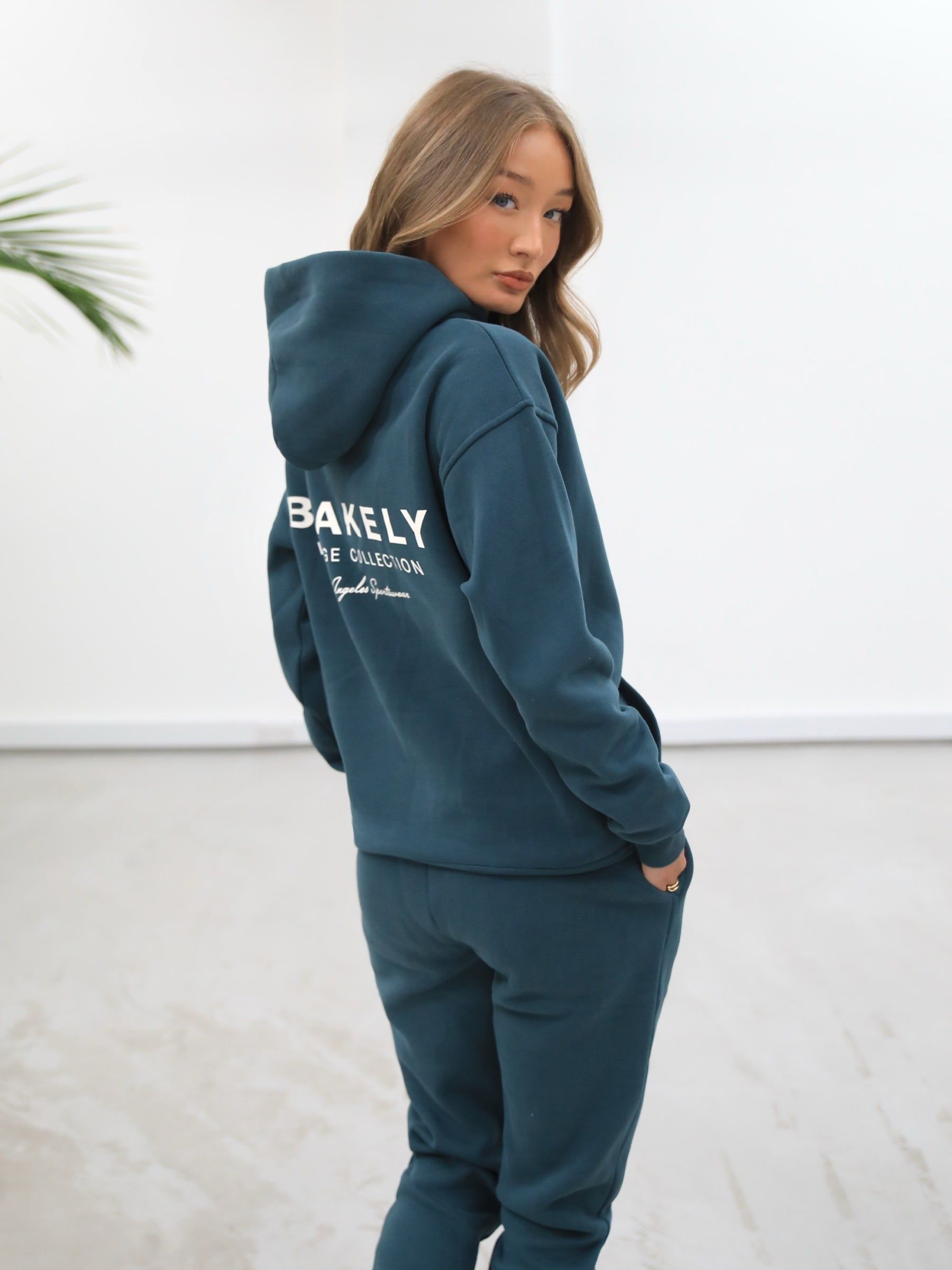 Sports Club Womens Relaxed Hoodie - Teal Green sold by Blakely product image thumbnail 3