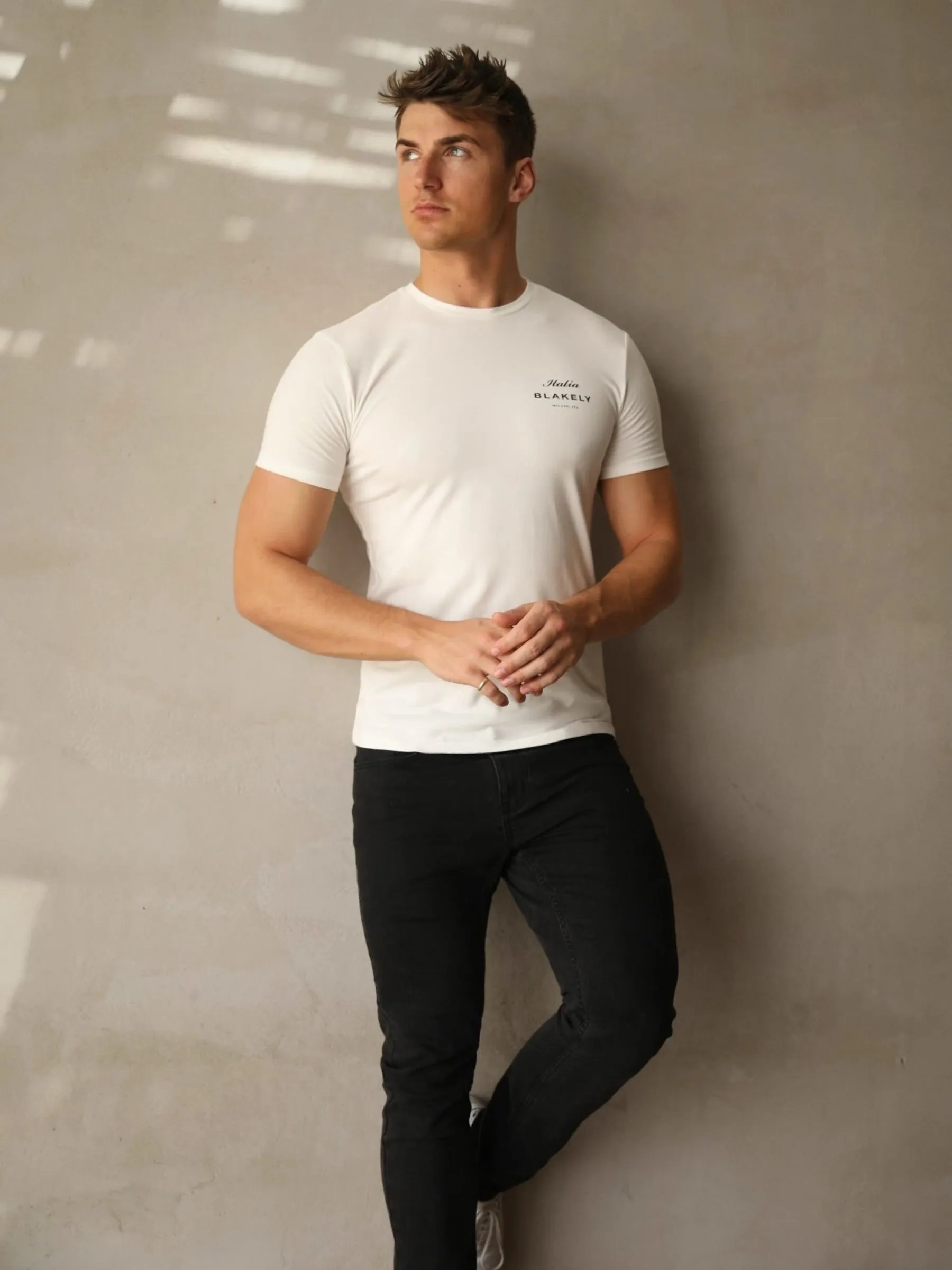 Italia T-Shirt - Flat White sold by Blakely product image thumbnail 3