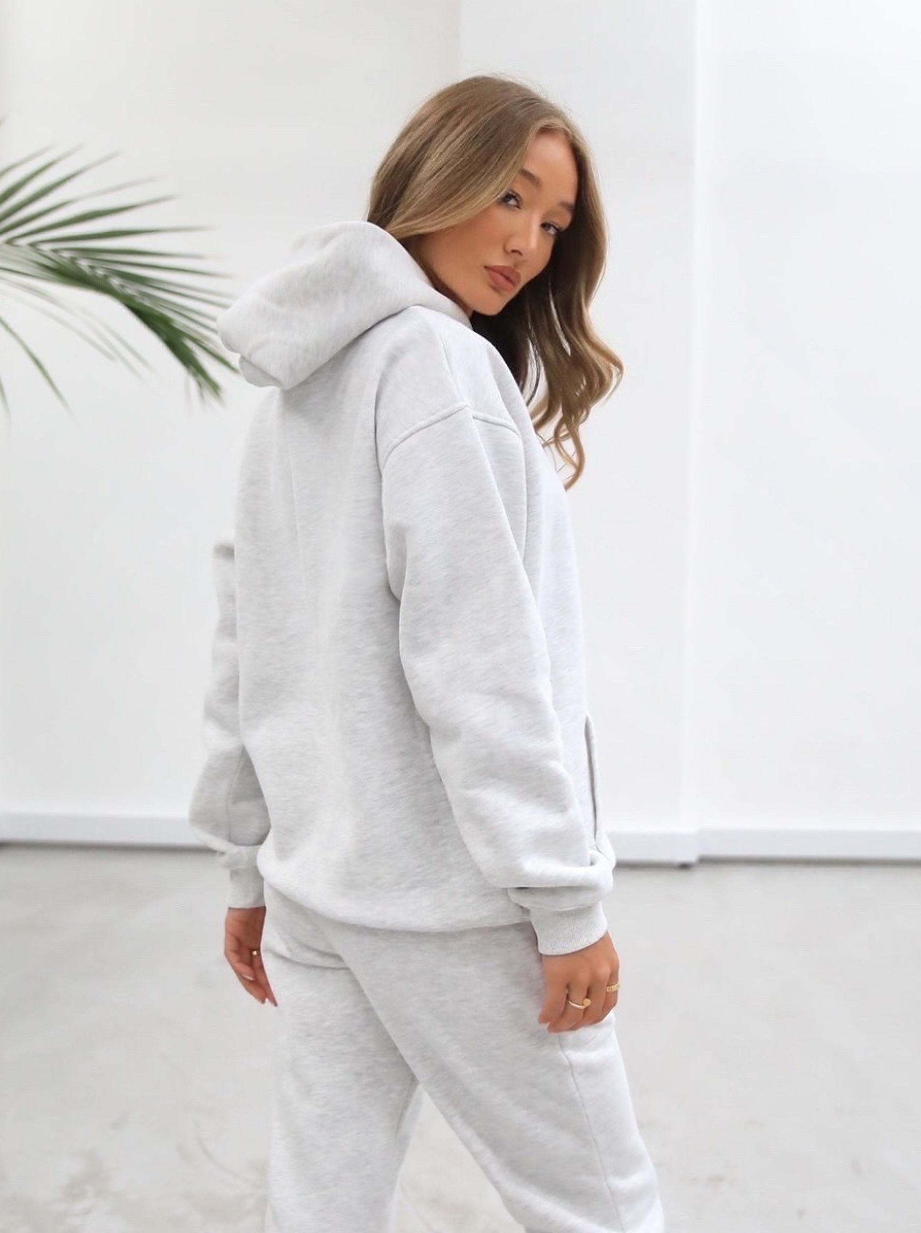 Life & Style Oversized Hoodie - Marl White sold by Blakely product image thumbnail 5