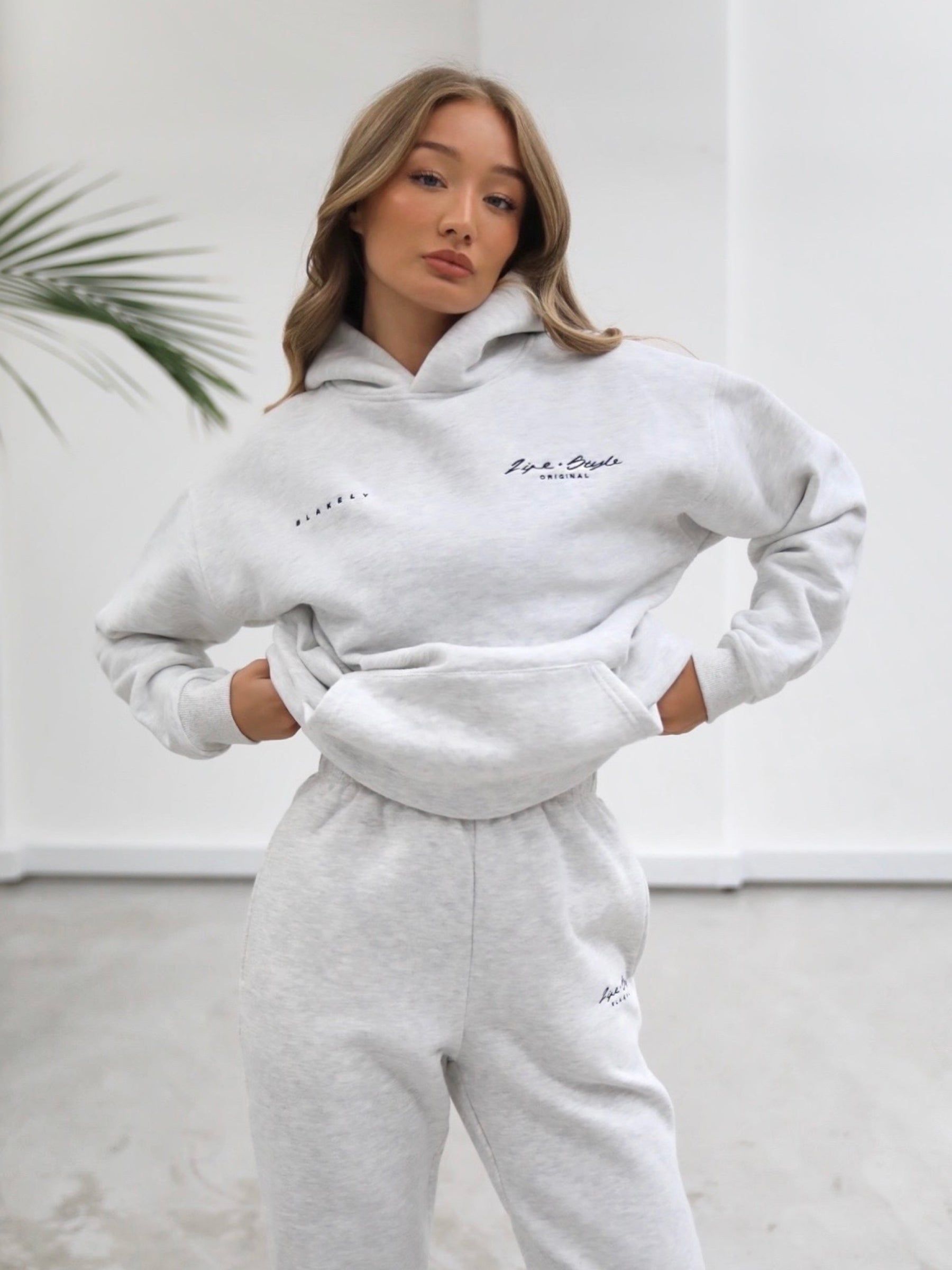 Life & Style Oversized Hoodie - Marl White sold by Blakely