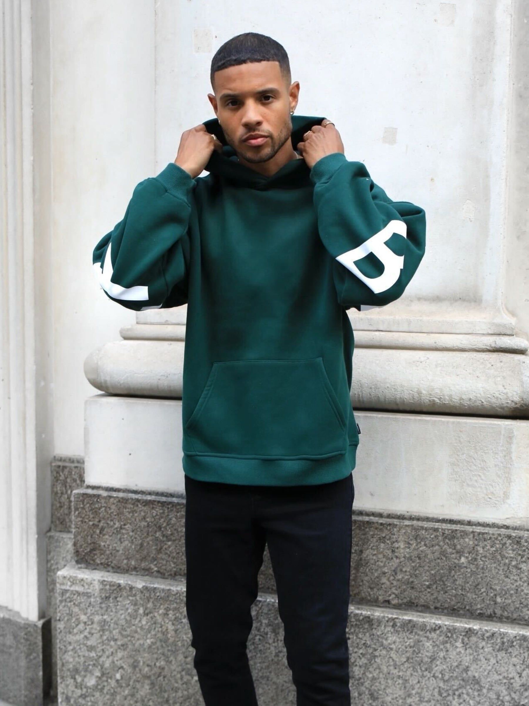 Idris Oversized Hoodie - Forest Green sold by Blakely product image thumbnail 5