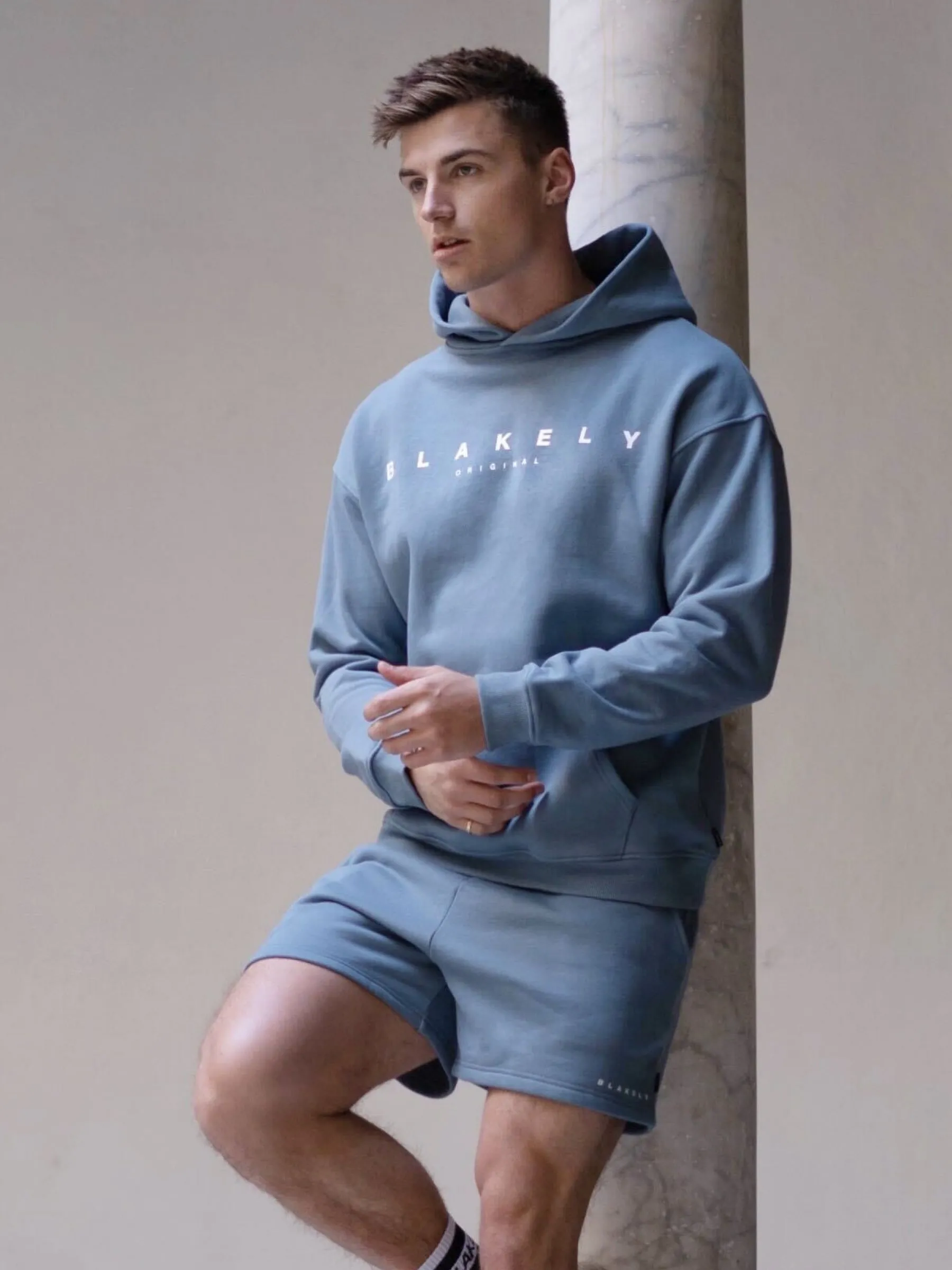 Evolved Relaxed Hoodie - Blue sold by Blakely
