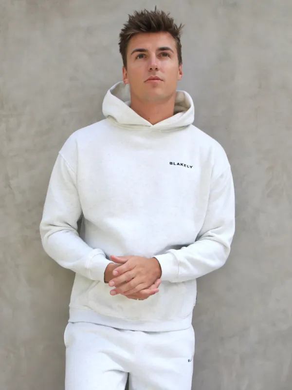 Series Relaxed Hoodie - Marl White sold by Blakely