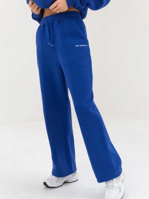 Everyday Wide Leg Sweatpants - Cobalt Blue sold by Blakely