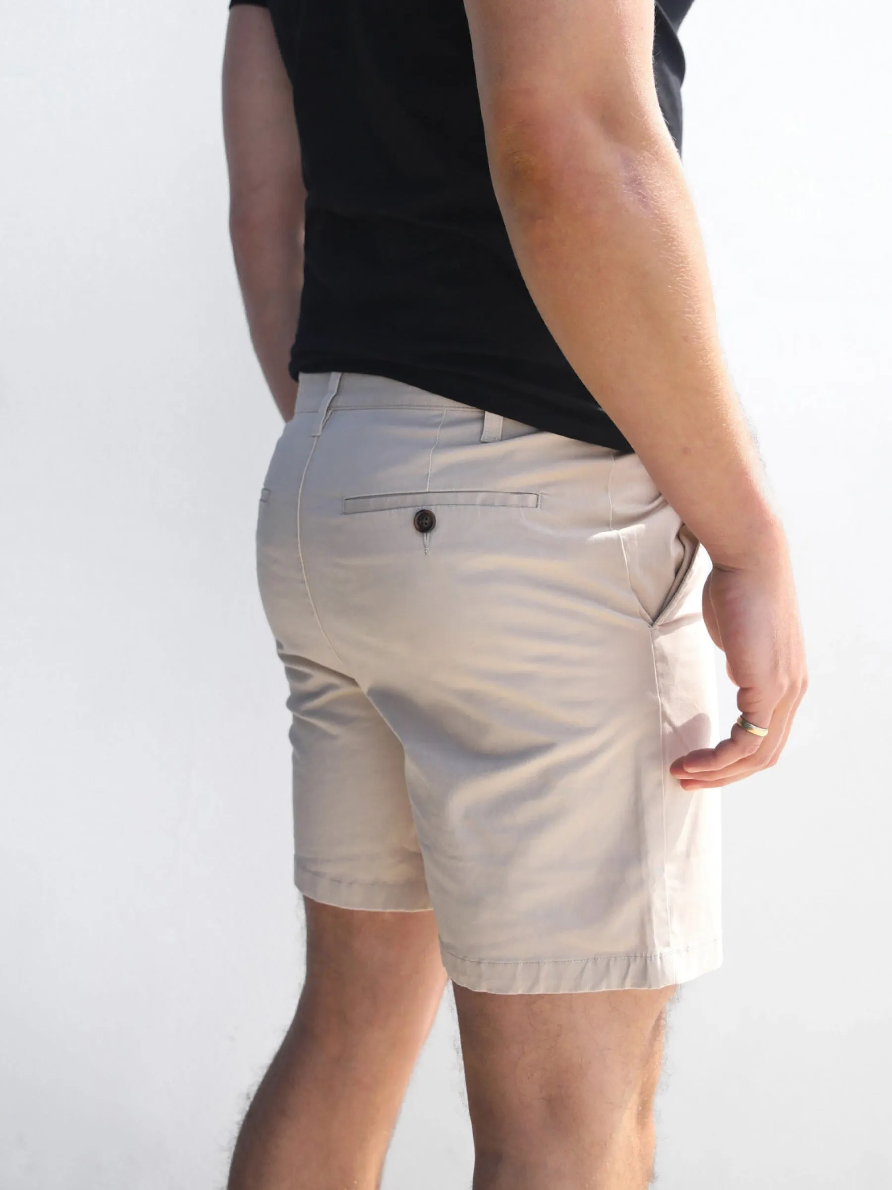 Stretch Chino Shorts - Tan sold by Blakely product image thumbnail 3