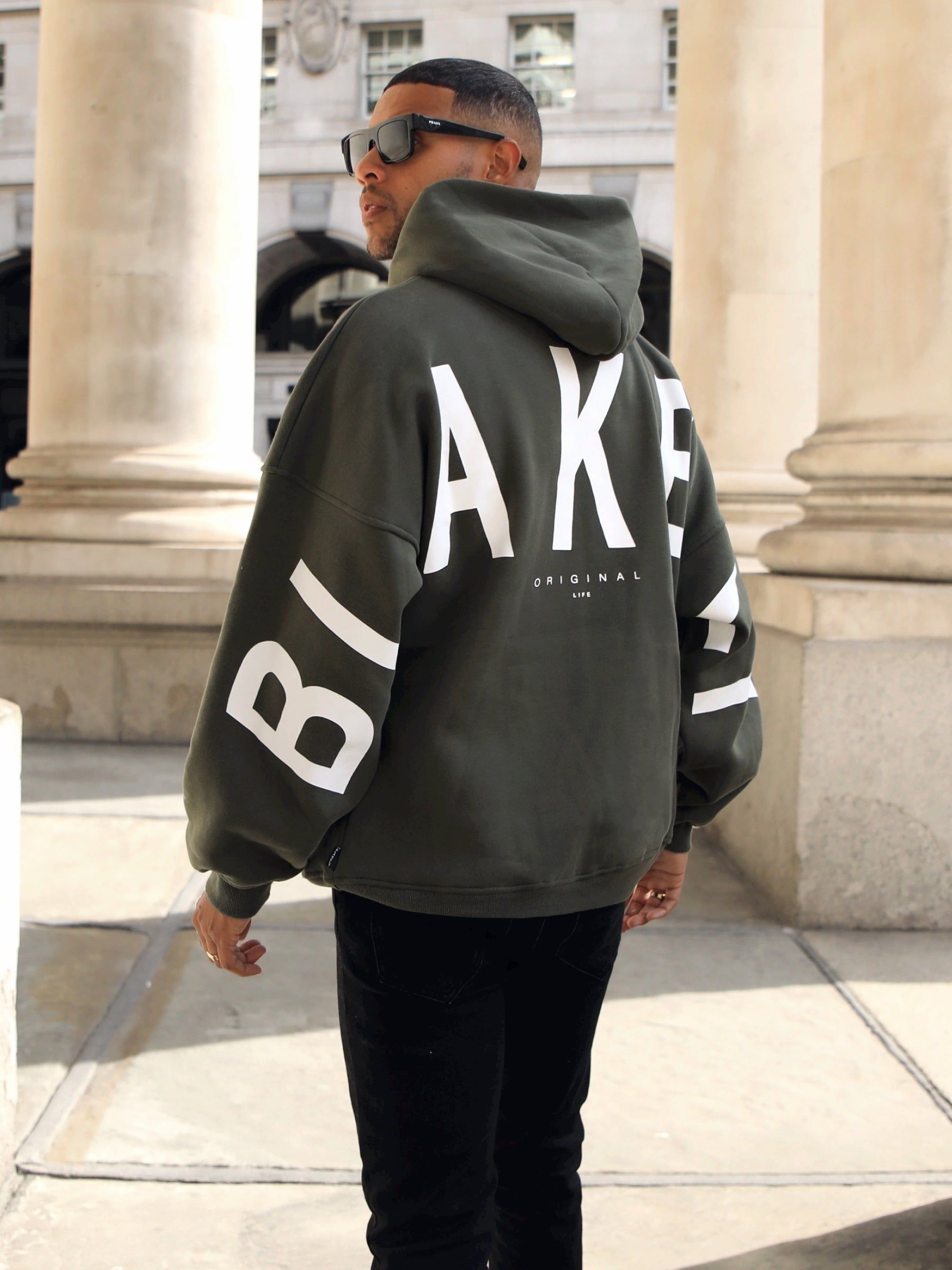 Idris Oversized Hoodie - Khaki Green | Parallel