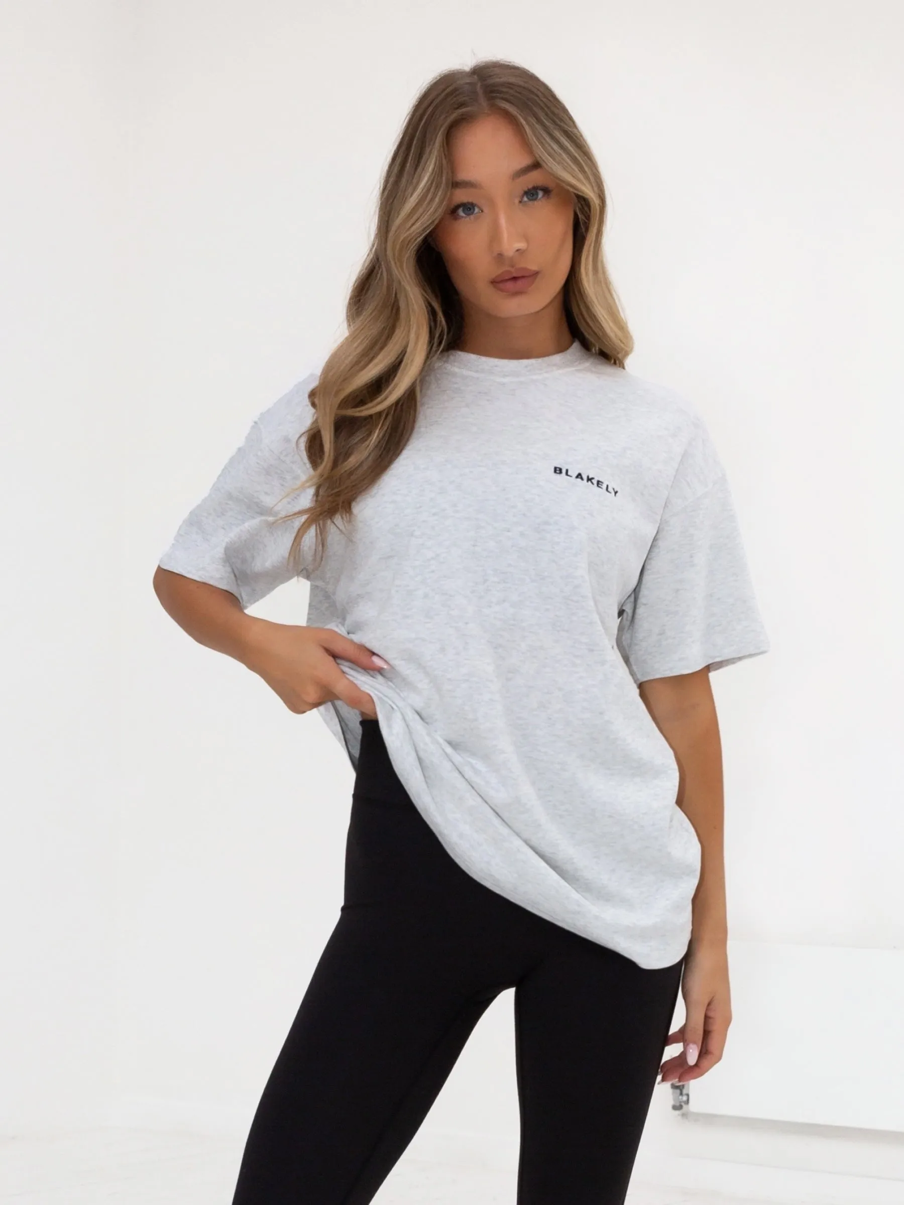 Series Oversized T-Shirt - Marl White sold by Blakely