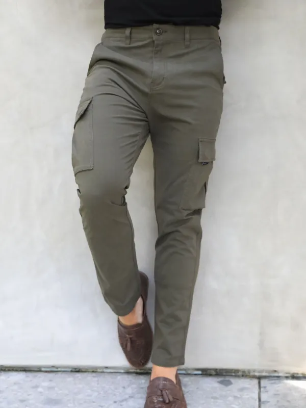 Straight Leg Cargo - Grey sold by Blakely