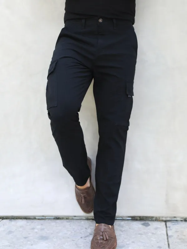 Straight Leg Cargo - Black sold by Blakely
