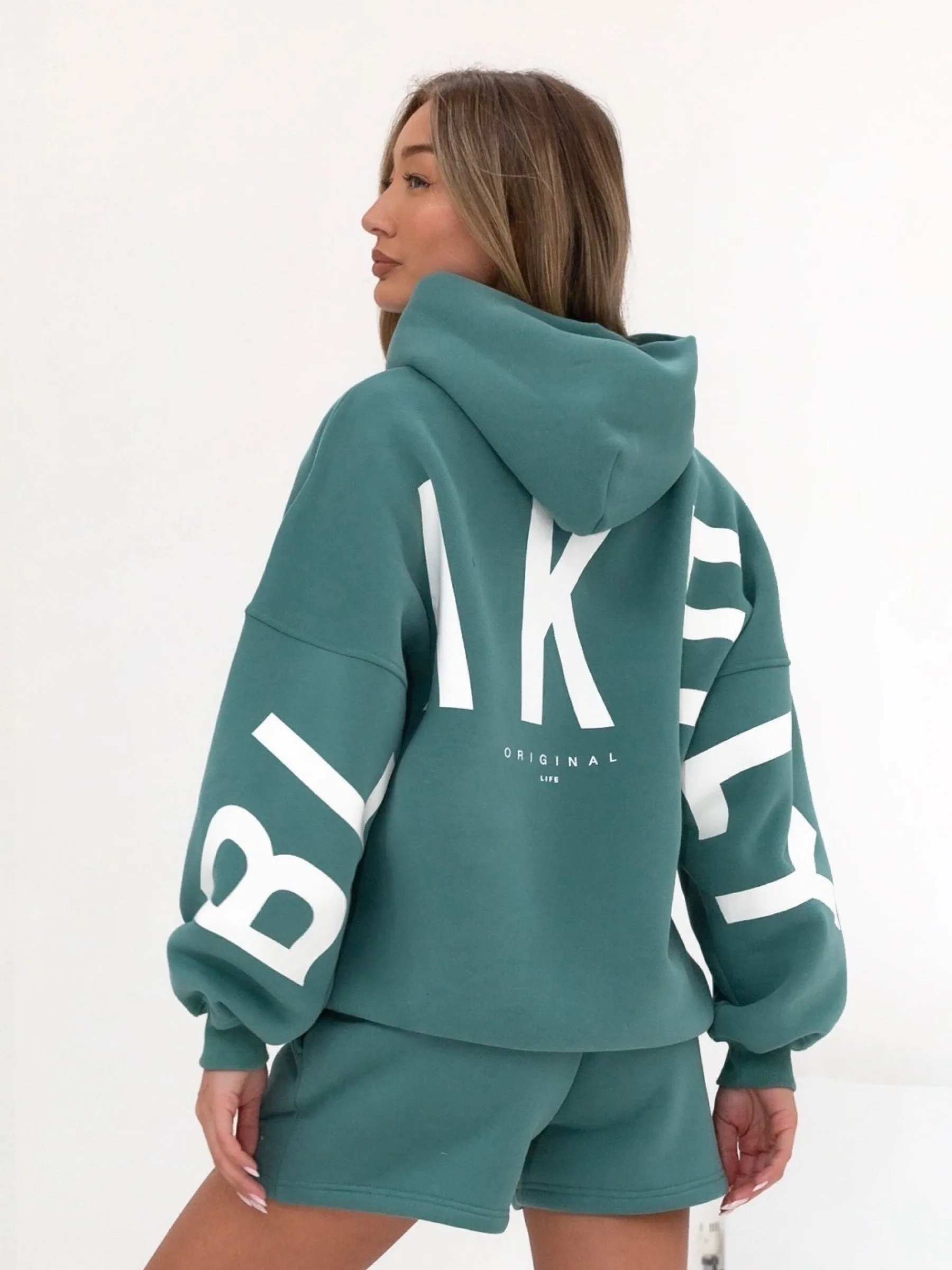 Isabel Oversized Hoodie - Dusty Teal sold by Blakely