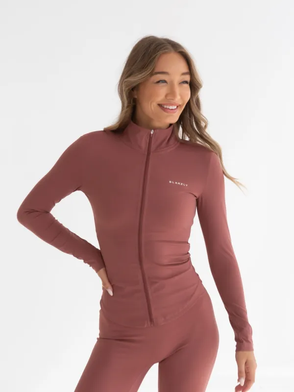 Studio Active Jacket - Burnt Mauve sold by Blakely