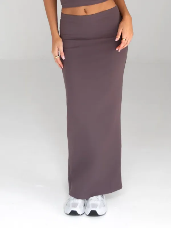 Alessia Maxi Skirt - Mocha sold by Blakely