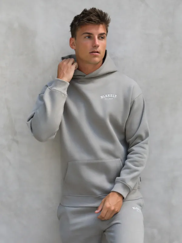 Heritage Relaxed Hoodie - Neutral Grey sold by Blakely