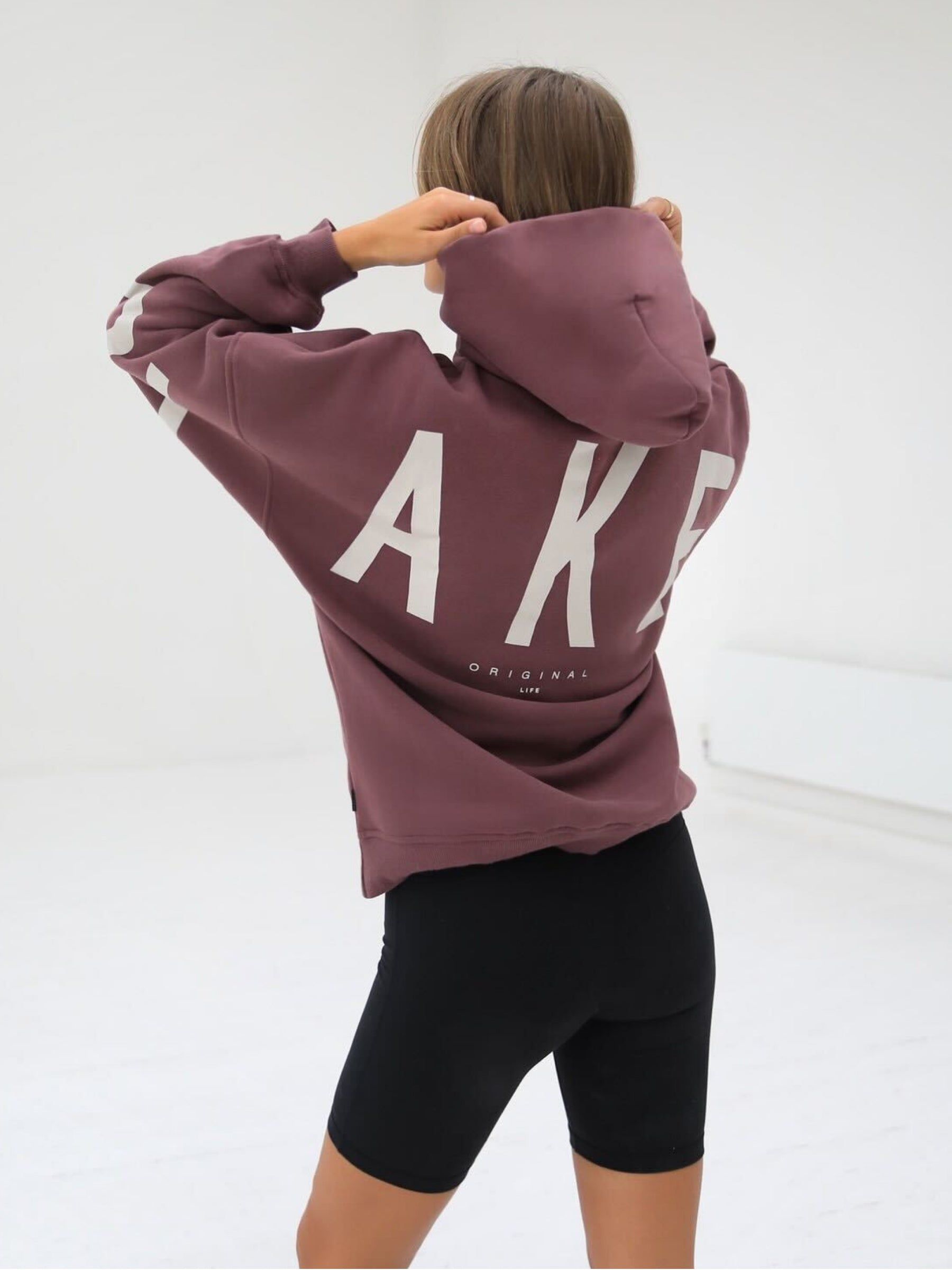 Life & Style Isabel Oversized Hoodie - Burgundy sold by Blakely