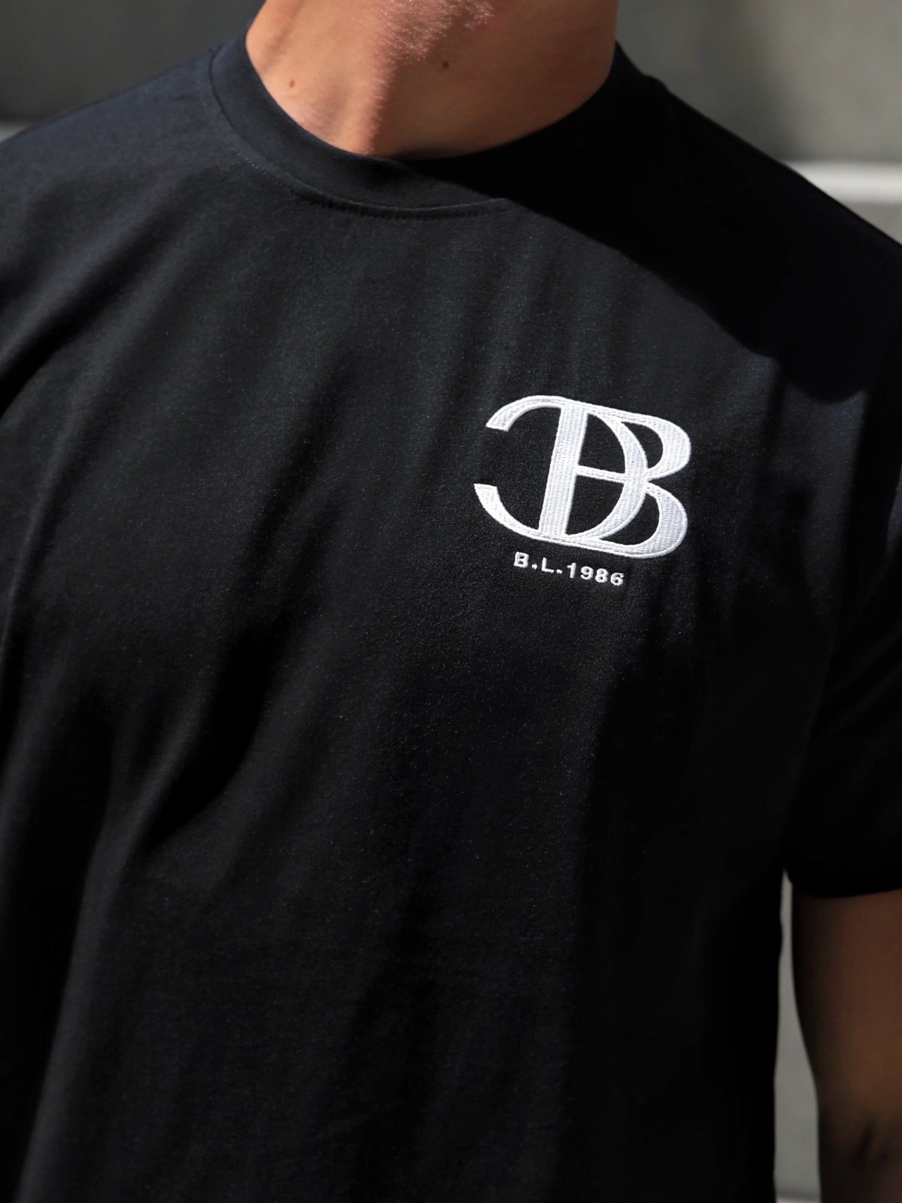 Initial Relaxed T-Shirt - Black sold by Blakely product image thumbnail 4