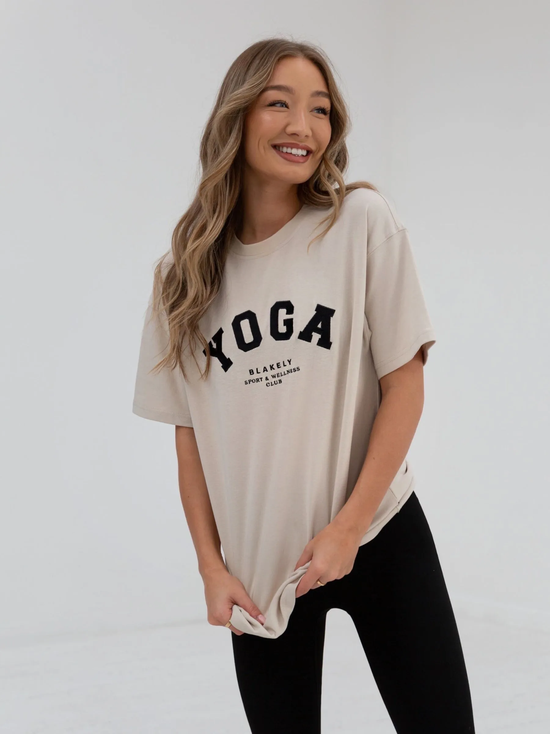 Yoga Oversized T-Shirt - Bone sold by Blakely