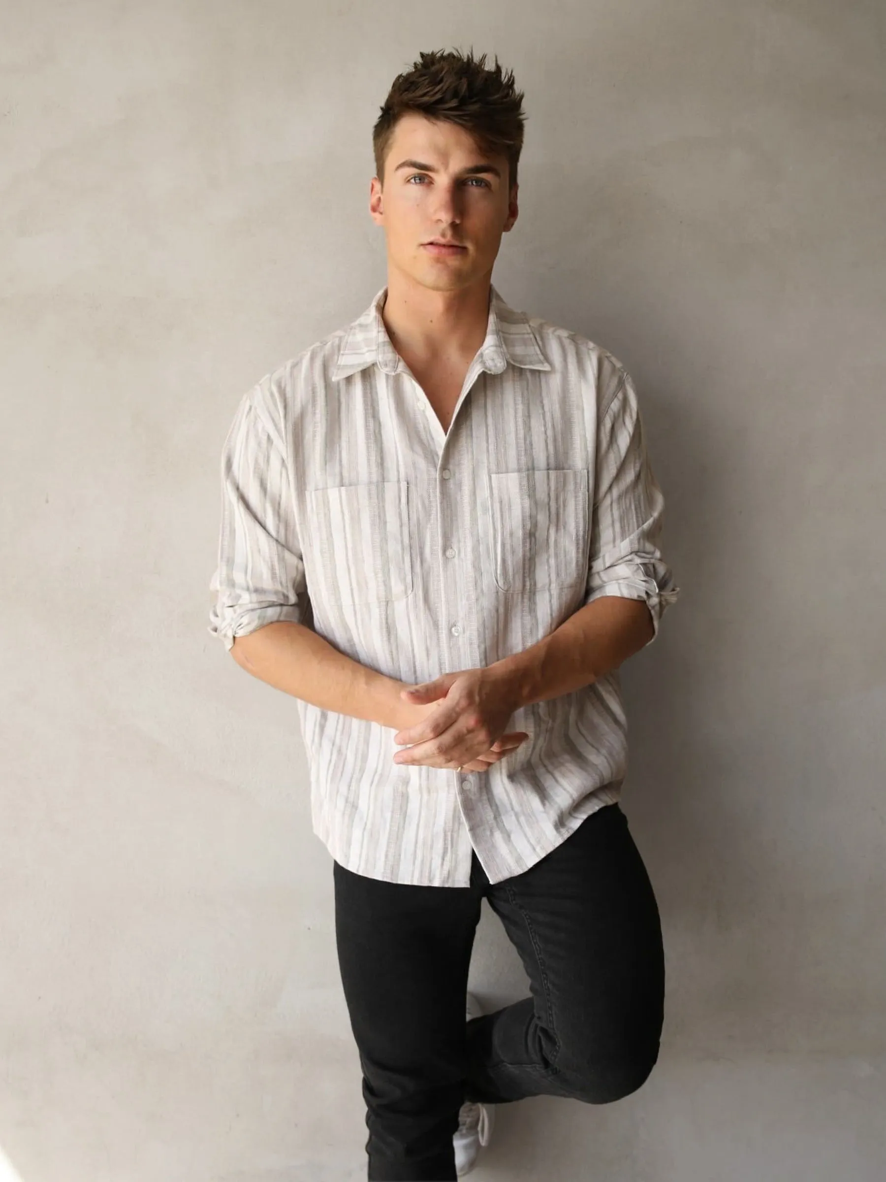 Rialto Stripe Shirt - Sand sold by Blakely product image thumbnail 4