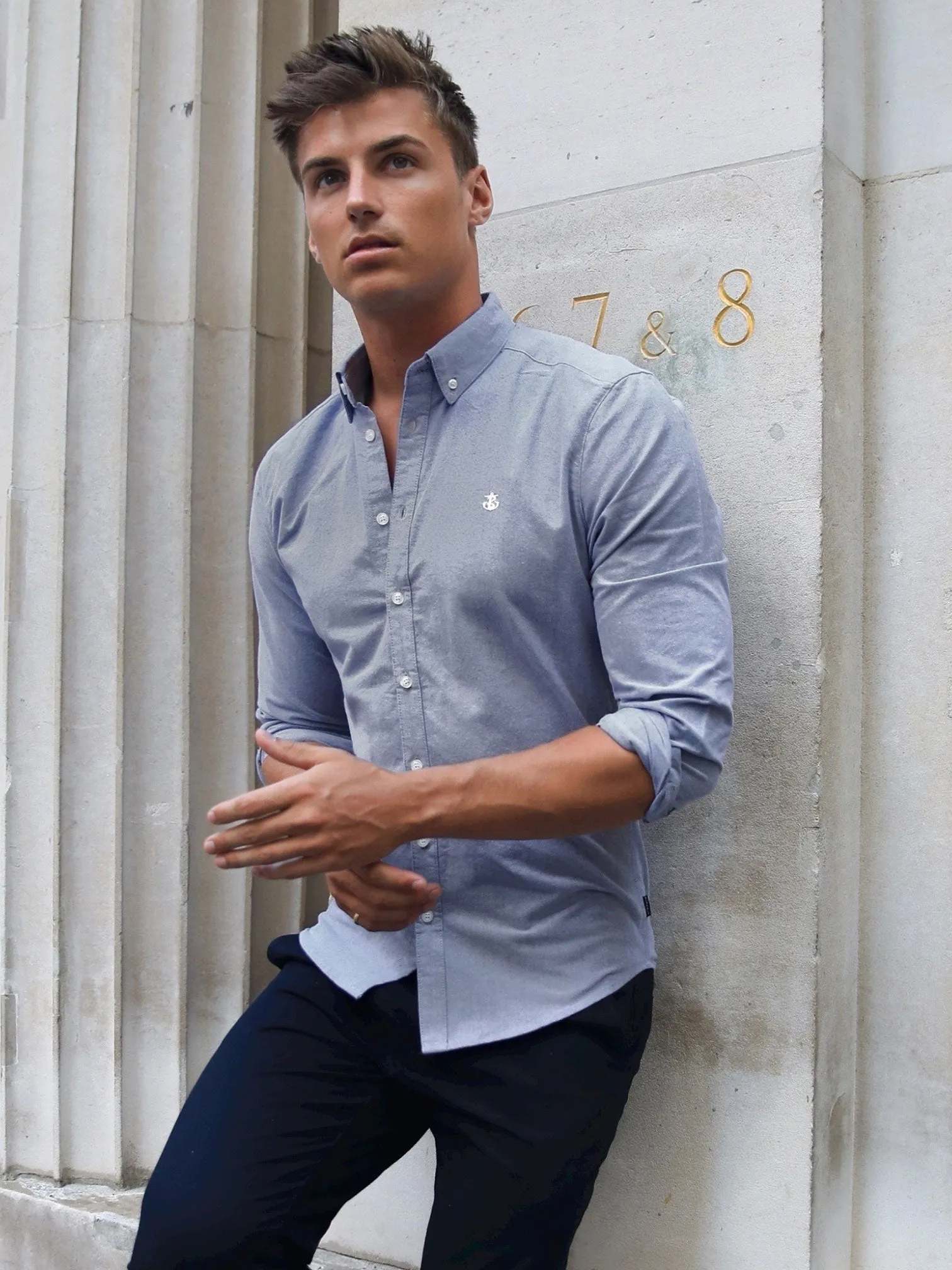 Lisbon Shirt - Grey sold by Blakely