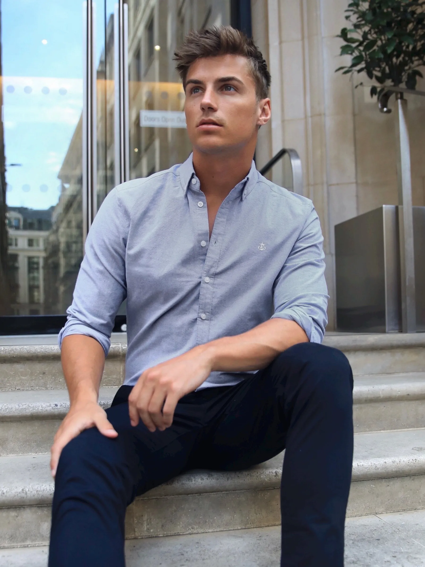 Lisbon Shirt - Grey sold by Blakely product image thumbnail 5