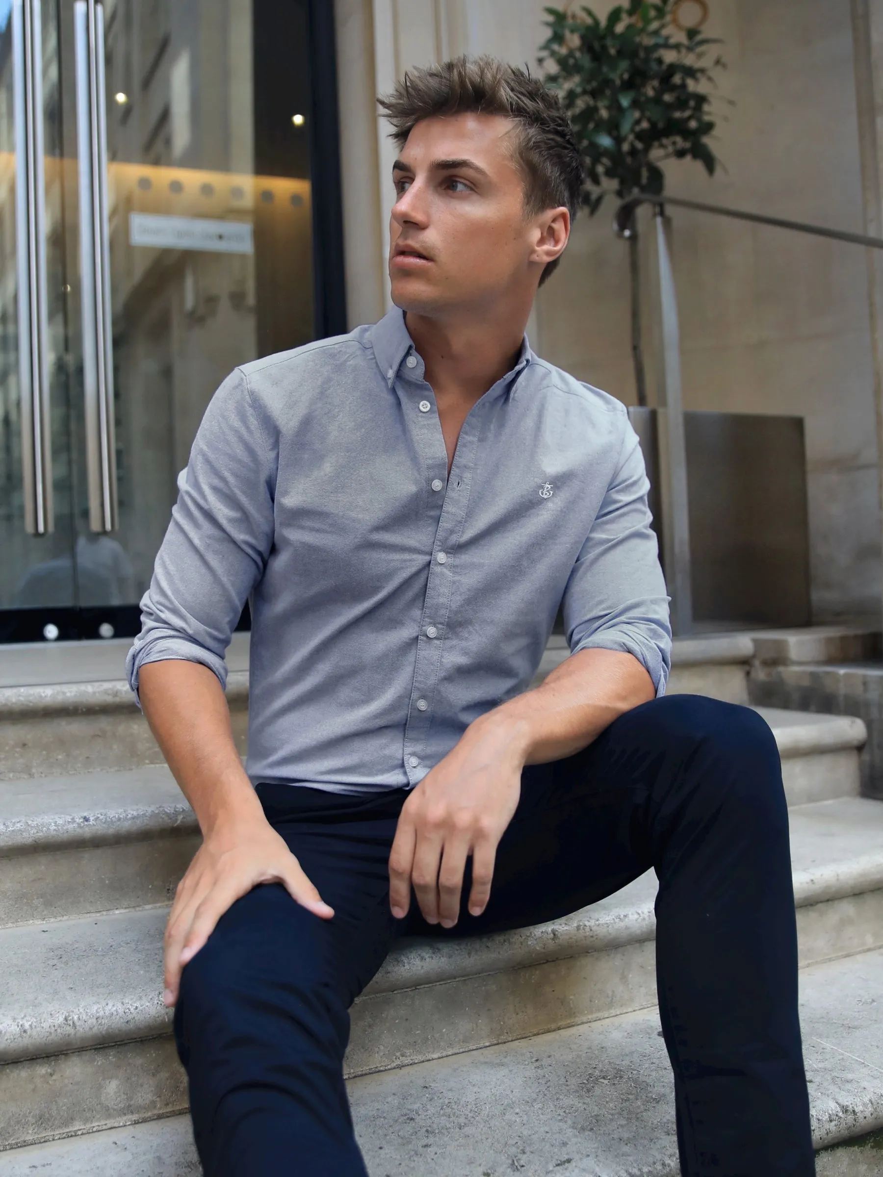 Lisbon Shirt - Grey sold by Blakely product image thumbnail 4
