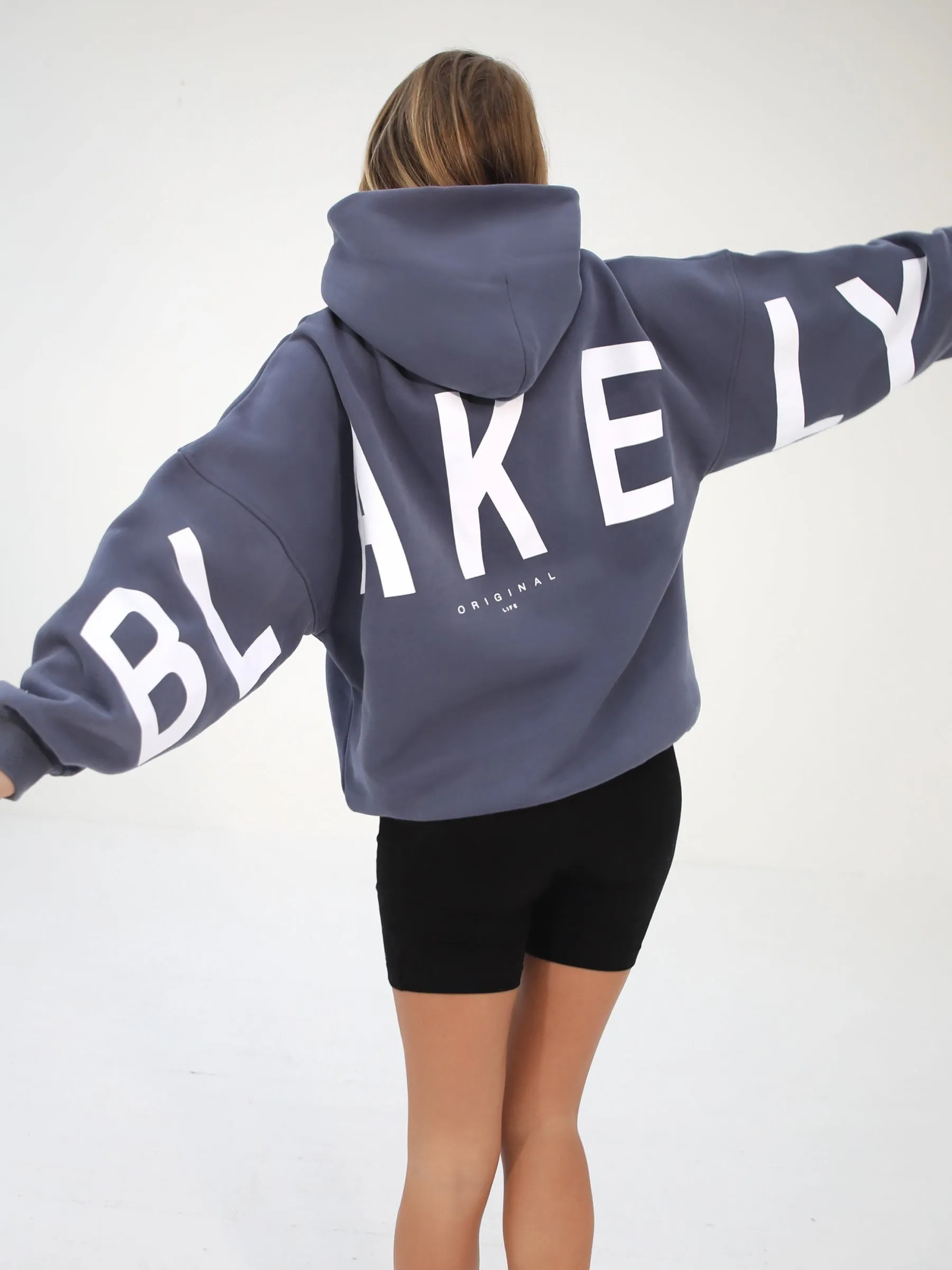 Isabel Oversized Hoodie - Blue sold by Blakely product image thumbnail 3