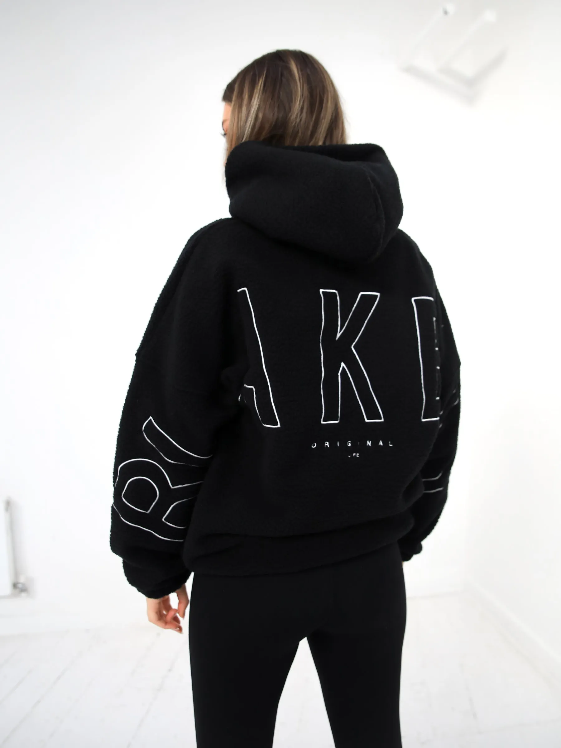 Borg Isabel Oversized Hoodie - Black sold by Blakely product image thumbnail 3