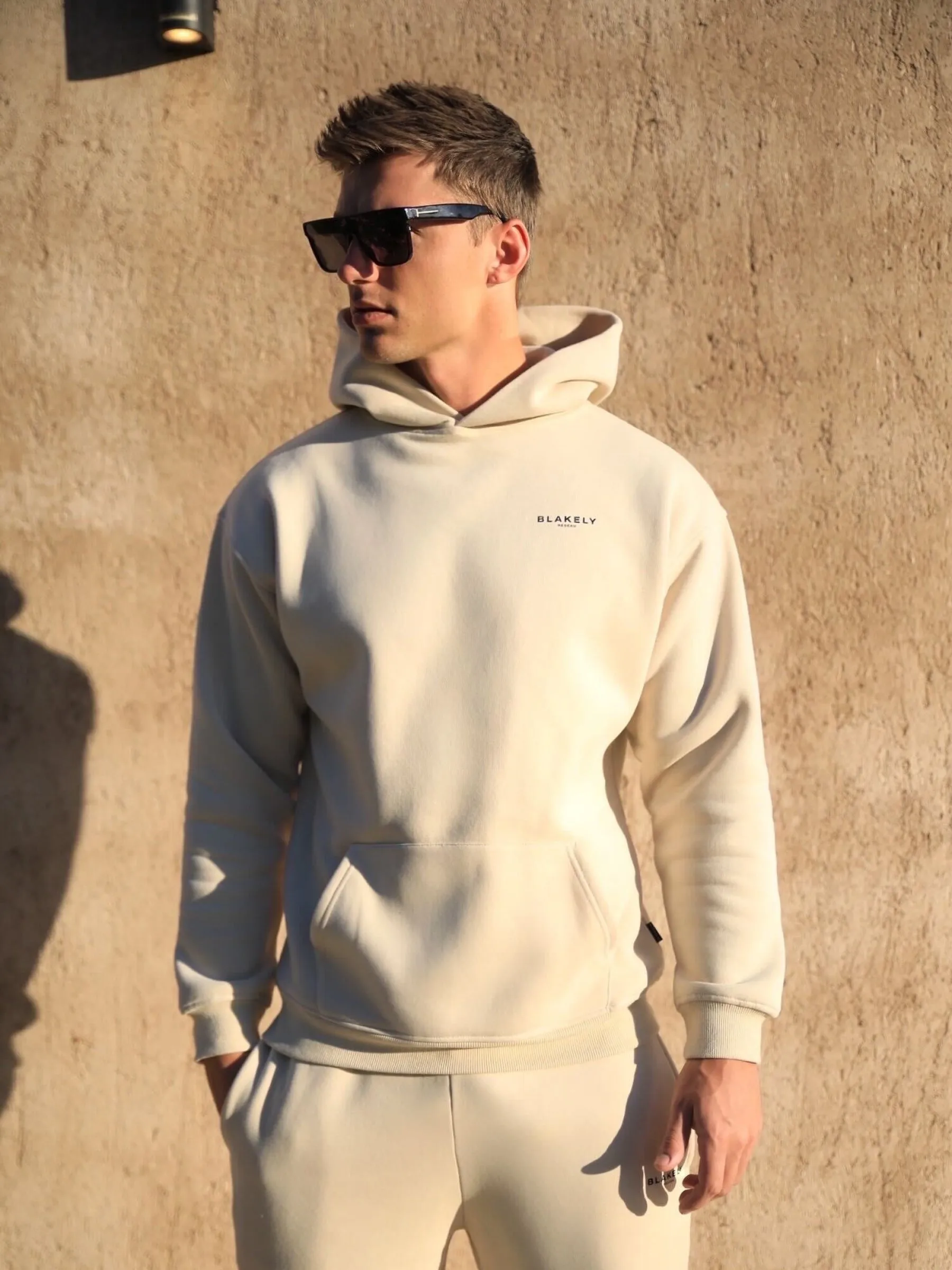 Reseau Relaxed Hoodie - Bone sold by Blakely product image thumbnail 2