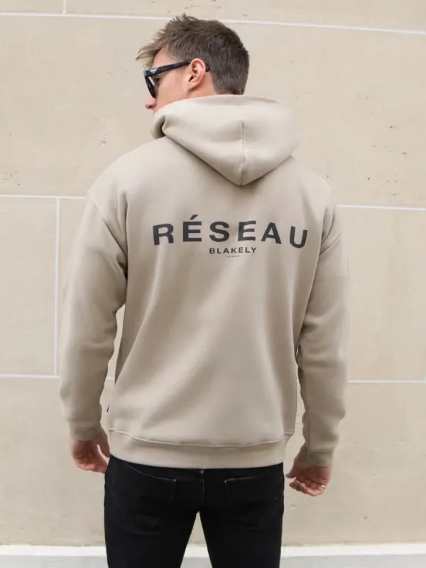Reseau Relaxed Hoodie - Bone sold by Blakely