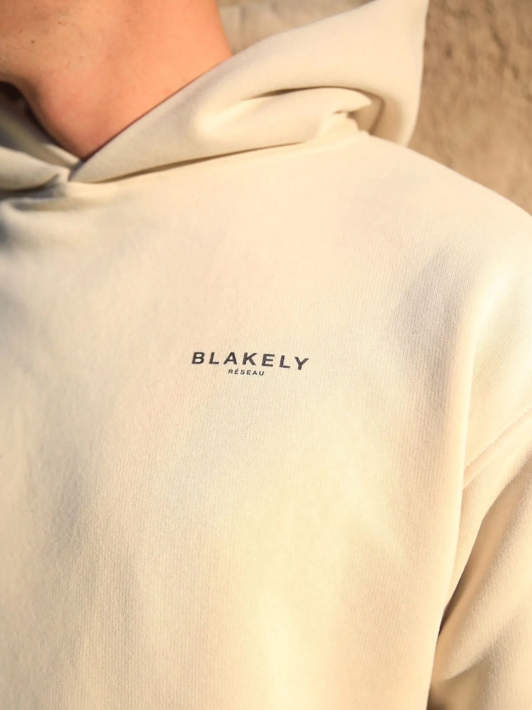 Reseau Relaxed Hoodie - Bone sold by Blakely product image thumbnail 4