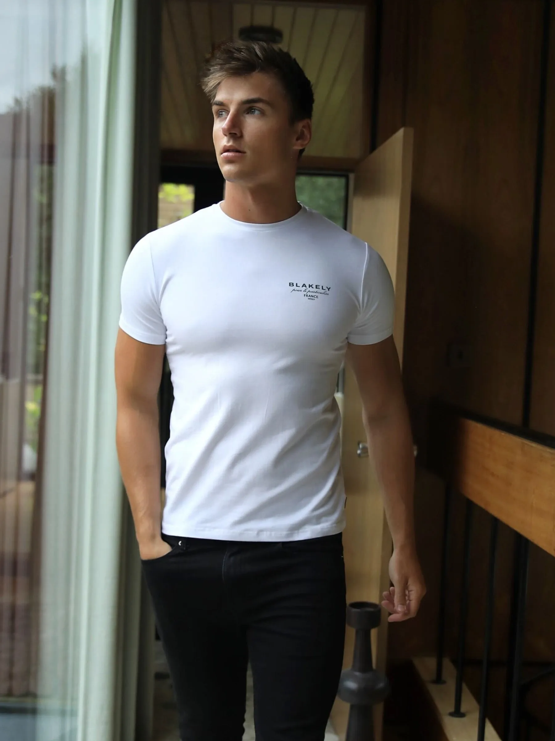 Monaco T-Shirt - White/Black sold by Blakely product image thumbnail 5