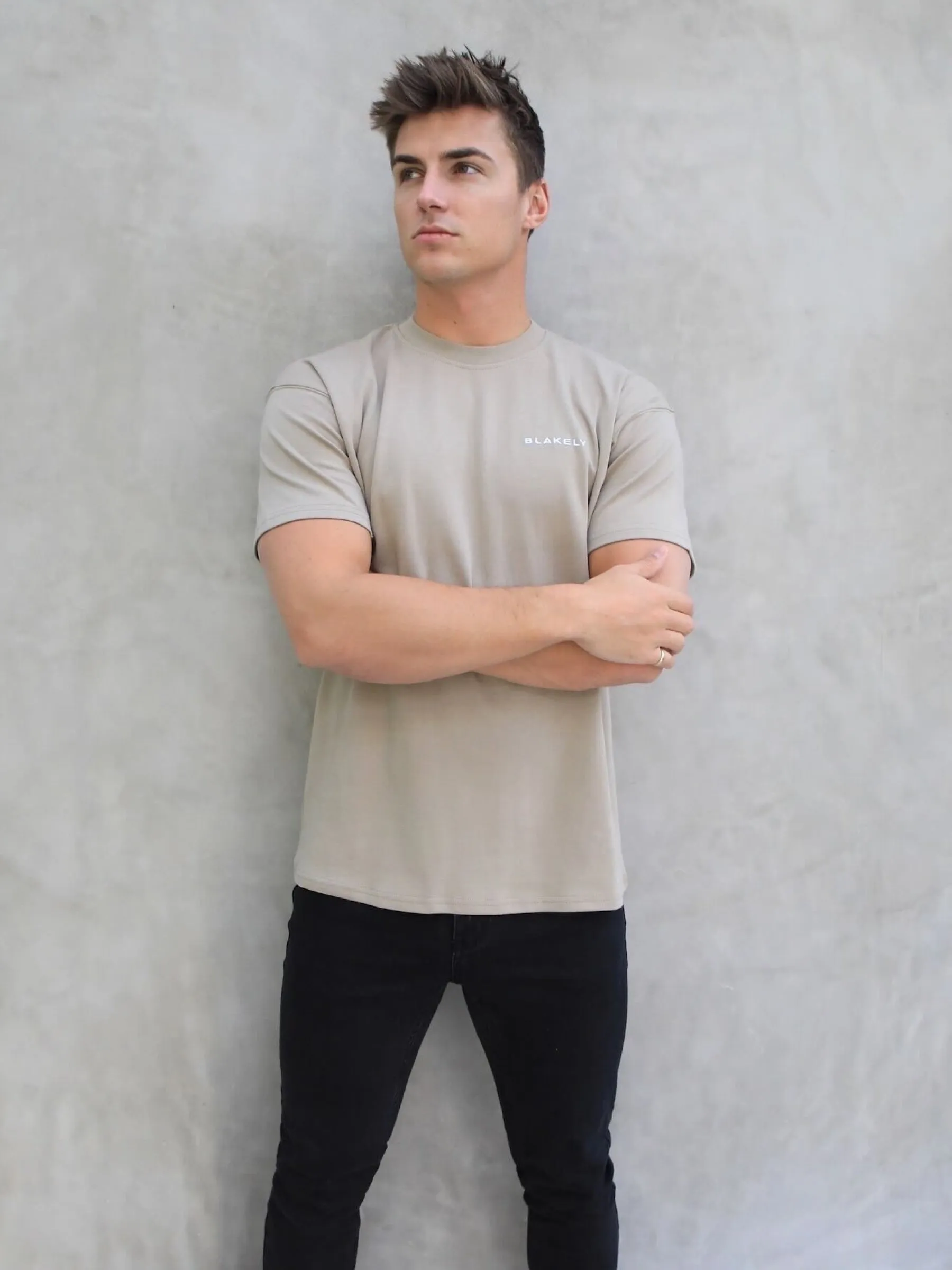 Series Relaxed T-Shirt - Washed Khaki sold by Blakely product image thumbnail 4