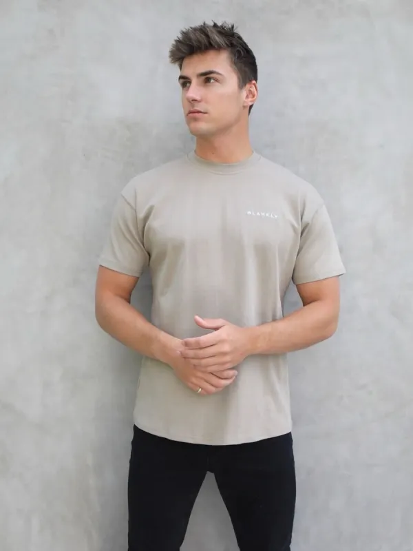 Series Relaxed T-Shirt - Washed Khaki sold by Blakely